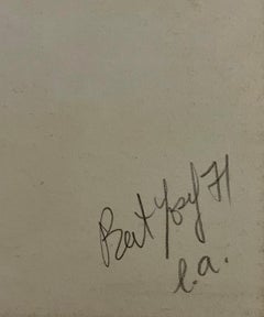 Feminist Surrealist French Abstract Colorful Lithograph Print Myriam Bat Yosef