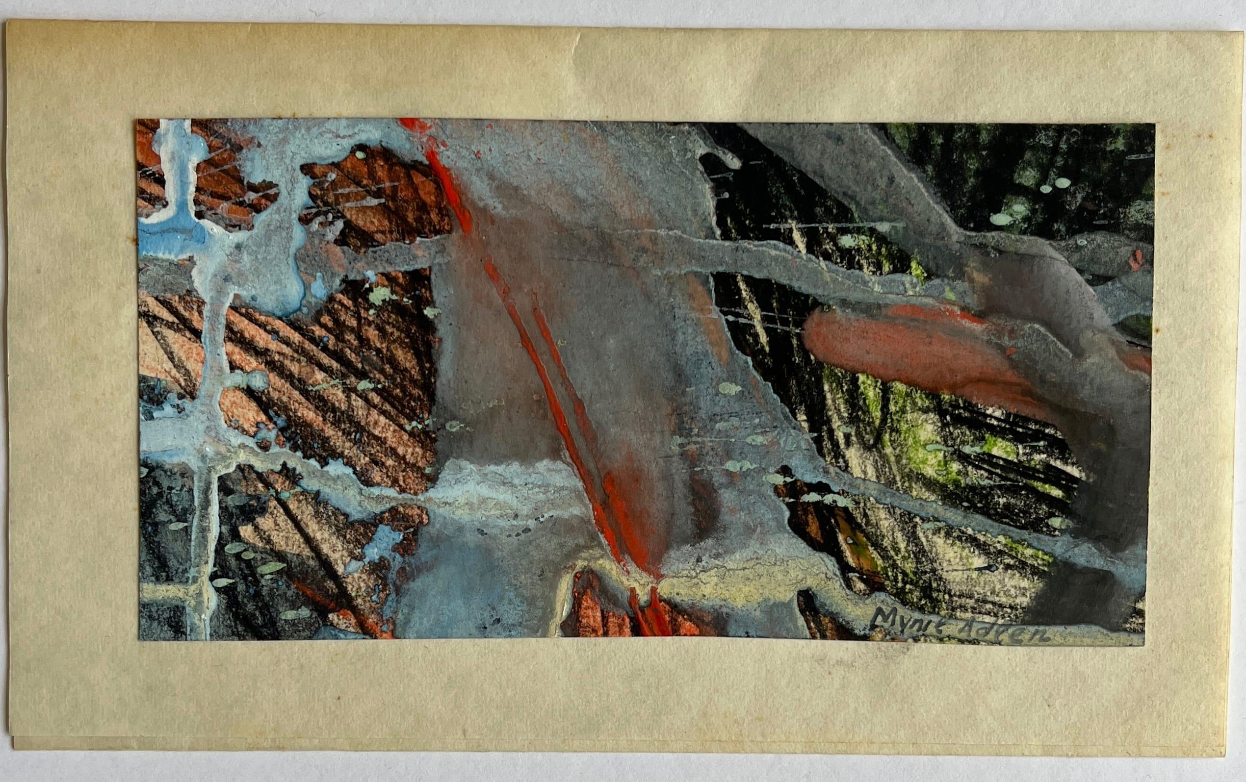 1960s Mixed Media Abstract NY Artist Myril Adler For Sale 2