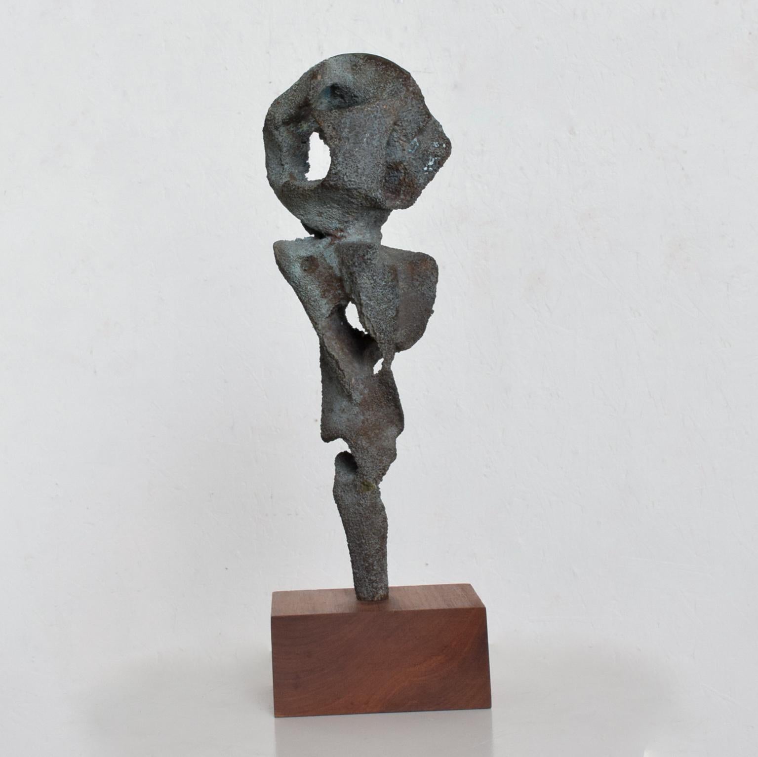 American Myrna M Nobile Abstract Bronze Sculpture #5 Mid-Century Modern