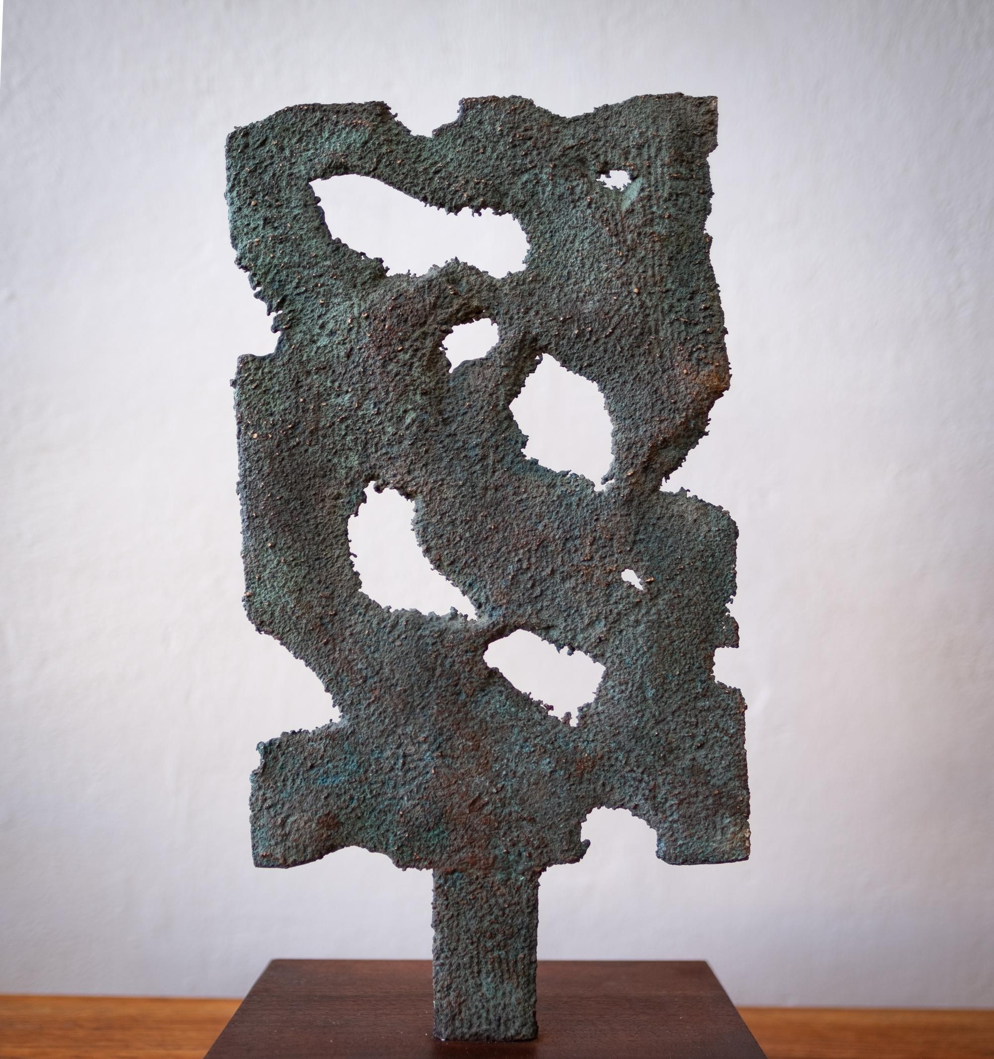 Mid-Century Modern Myrna Nobile Bronze Abstract Sculpture, 1960s
