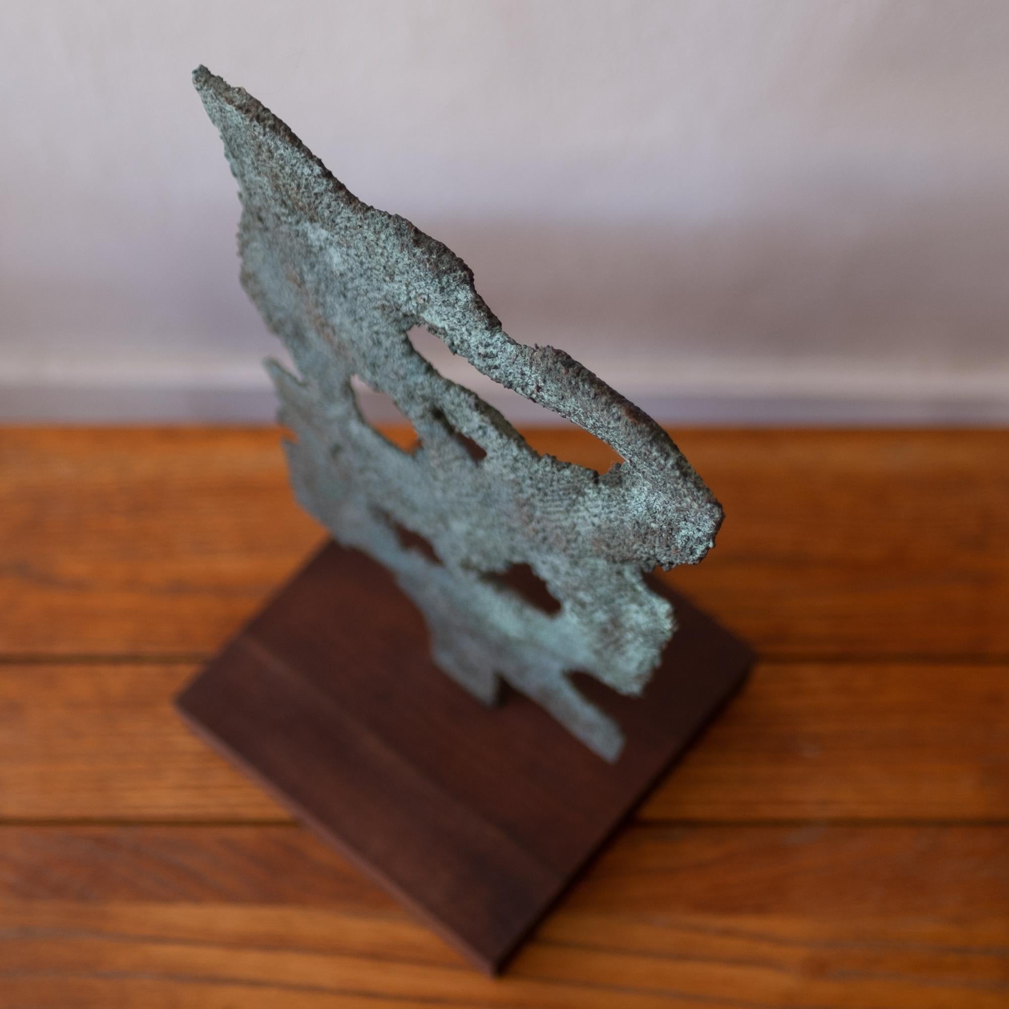 Myrna Nobile Bronze Abstract Sculpture, 1960s In Good Condition In San Diego, CA