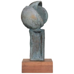 Myrna Nobile Midcentury Period Bronze Abstract Sculpture Calif, 1960s