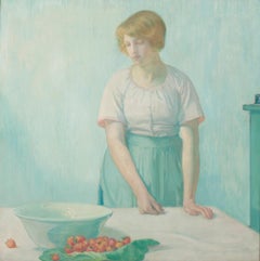 Donna con fragole