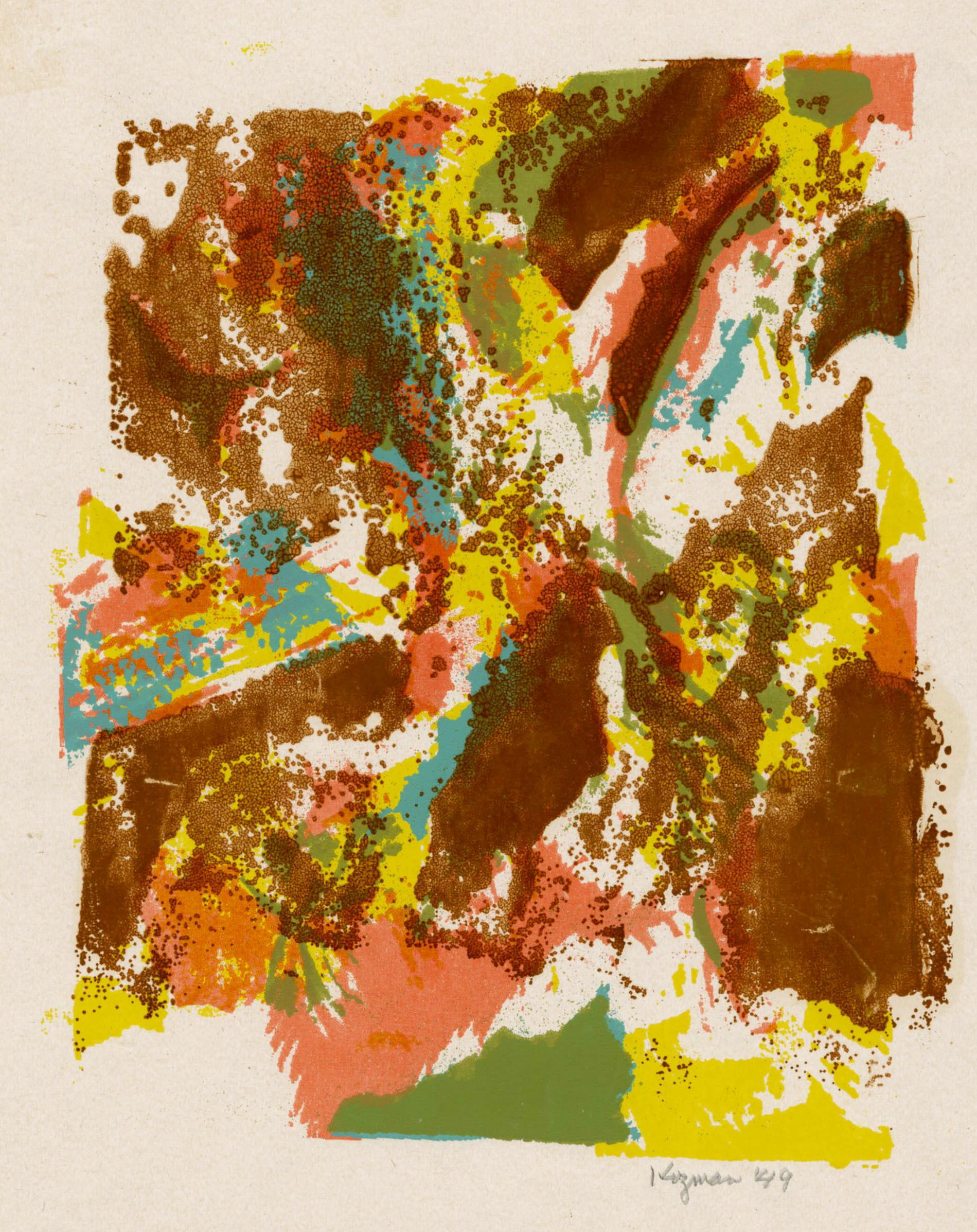 Myron Kozman Abstract Print - Untitled