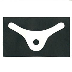 Myron Stout, « Sans titre » tiré du recueil « Rubber Stamp Portfolio » (version allégée) Impression « Ed Abstract », encadrée