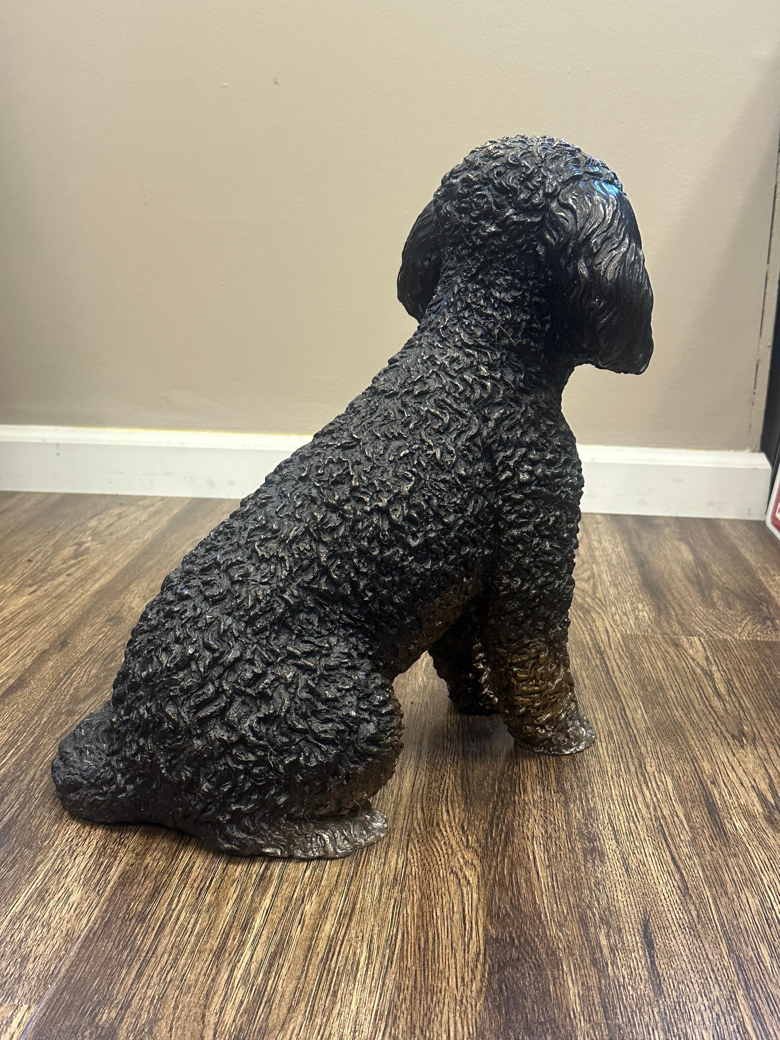 Contemporary Myrtle Bernedoodle Dog Statue