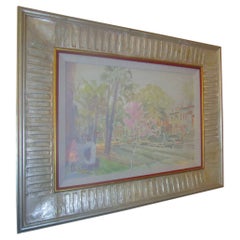 Myrtle Jones Savannah Impressionist Painting of Gaston Street Savannah Georgia