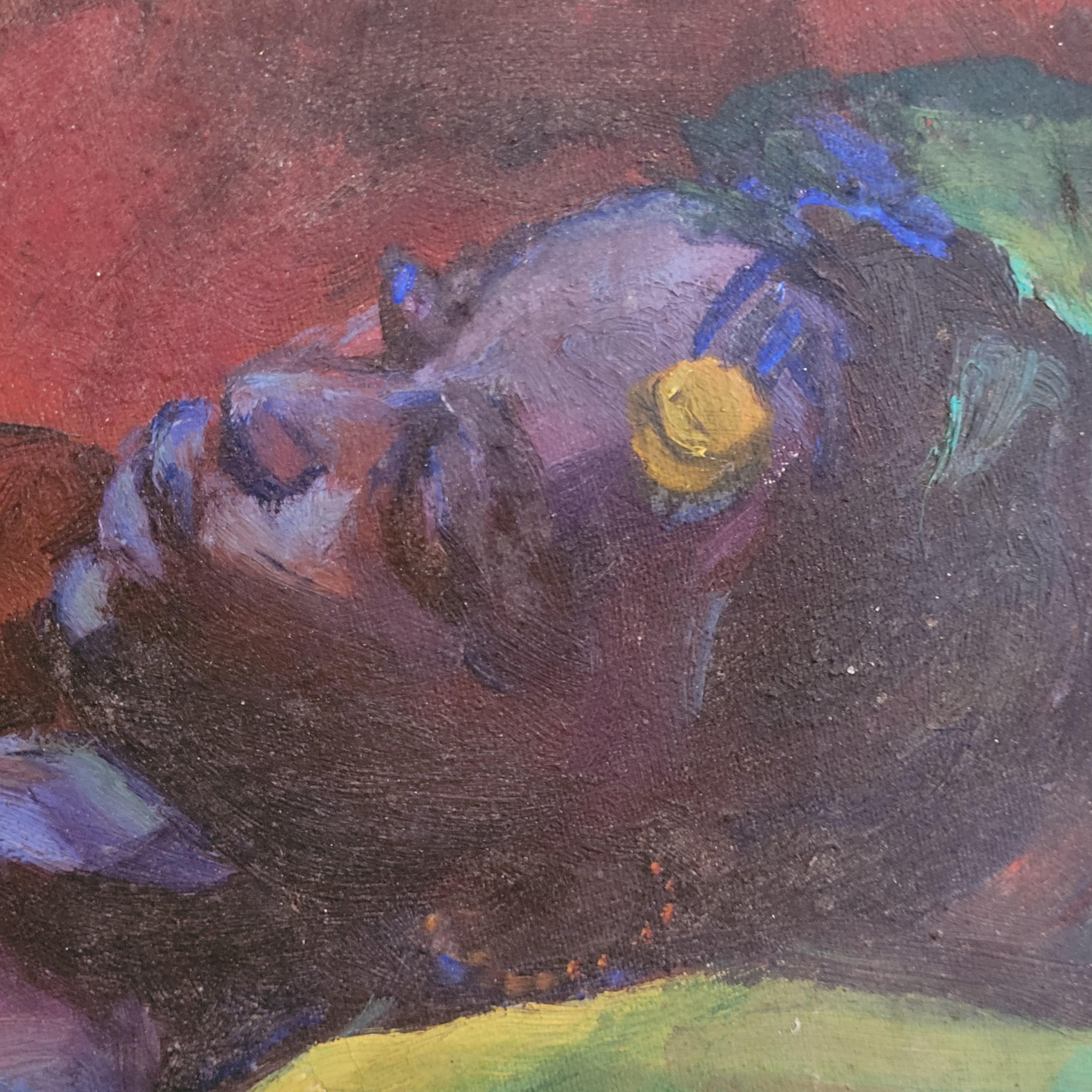 Odalisque, Matisse inspired Female Nude in Repose. For Sale 6