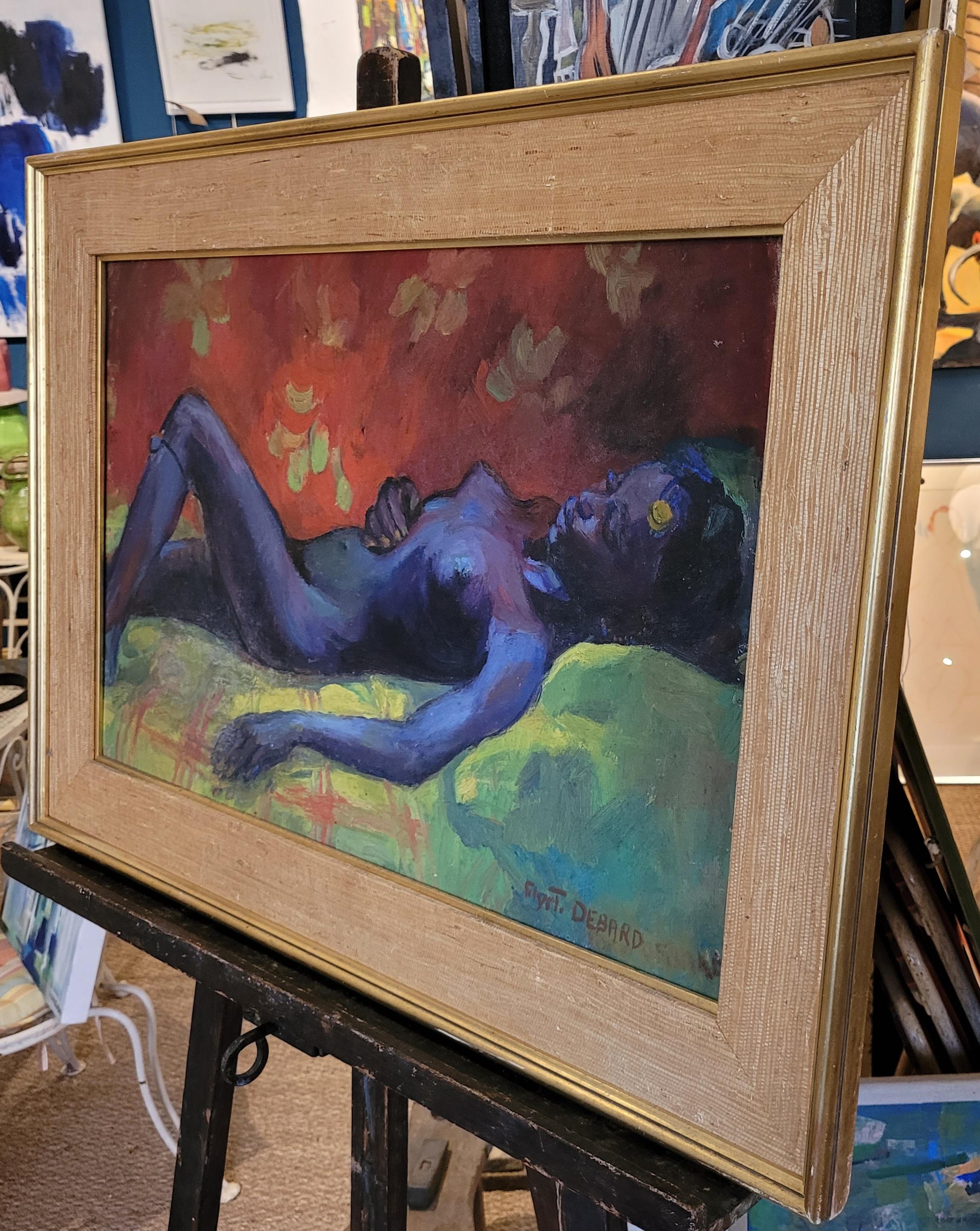 Odalisque, Matisse inspired Female Nude in Repose. For Sale 12