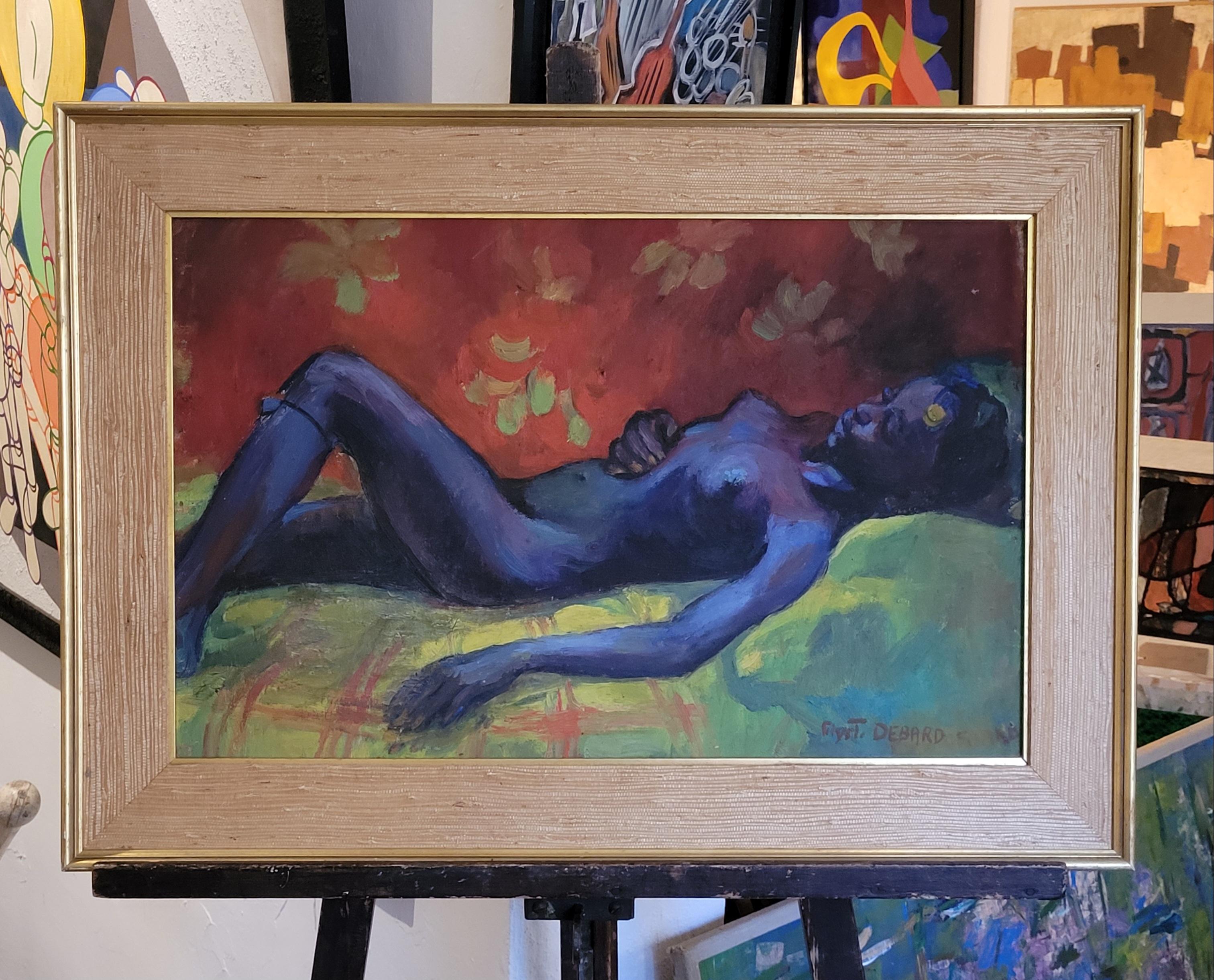 Odalisque, Matisse inspired Female Nude in Repose. For Sale 13