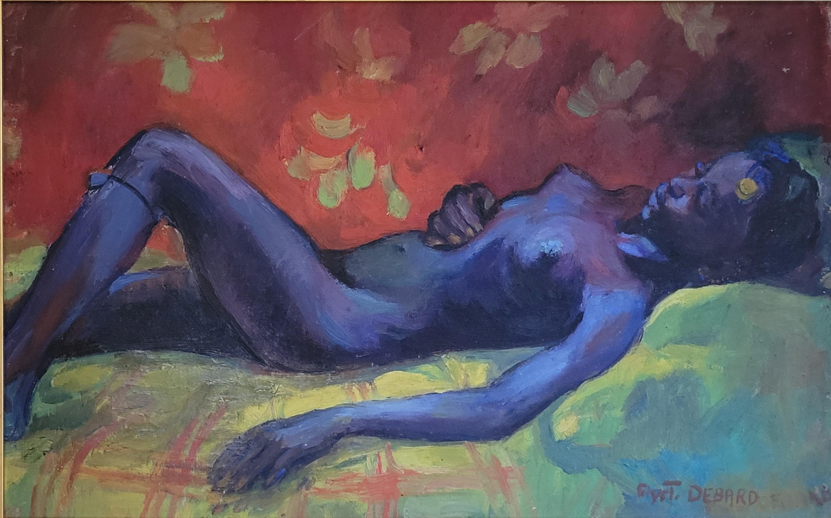 Odalisque, Matisse inspired Female Nude in Repose. For Sale 2