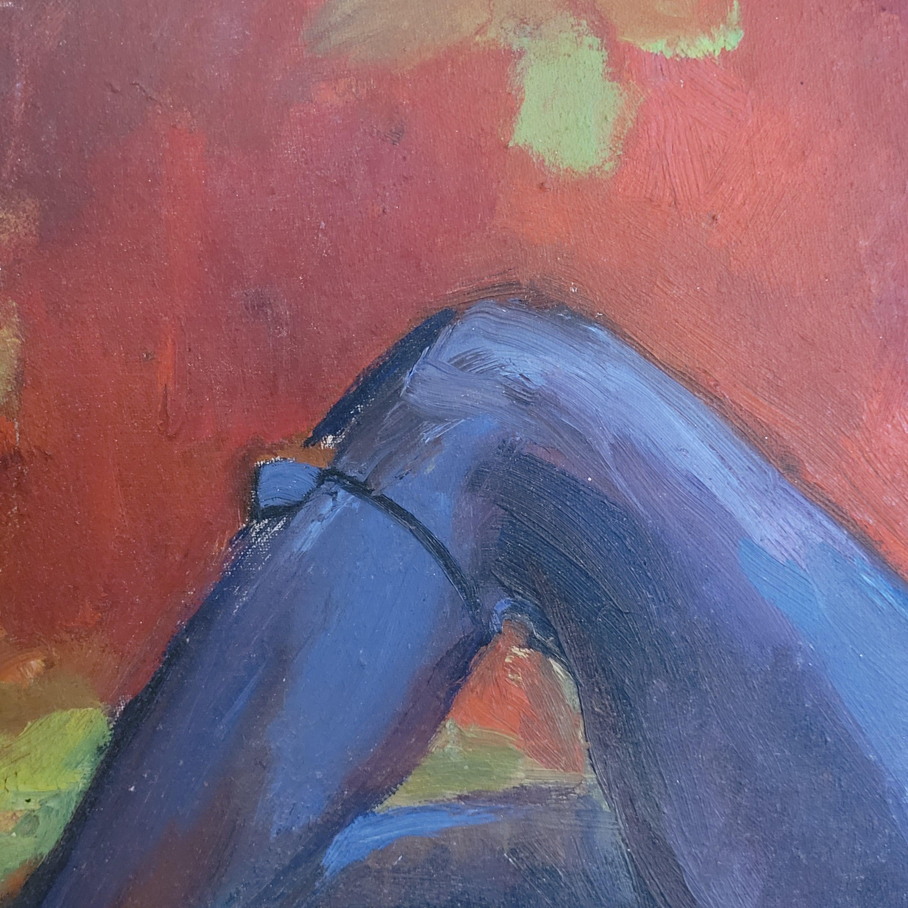 Odalisque, Matisse inspired Female Nude in Repose. For Sale 3