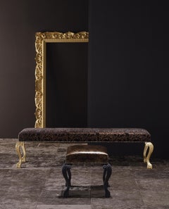 MYSTERE Gold Leaf Mirror with Baroque Hand Carved Frame