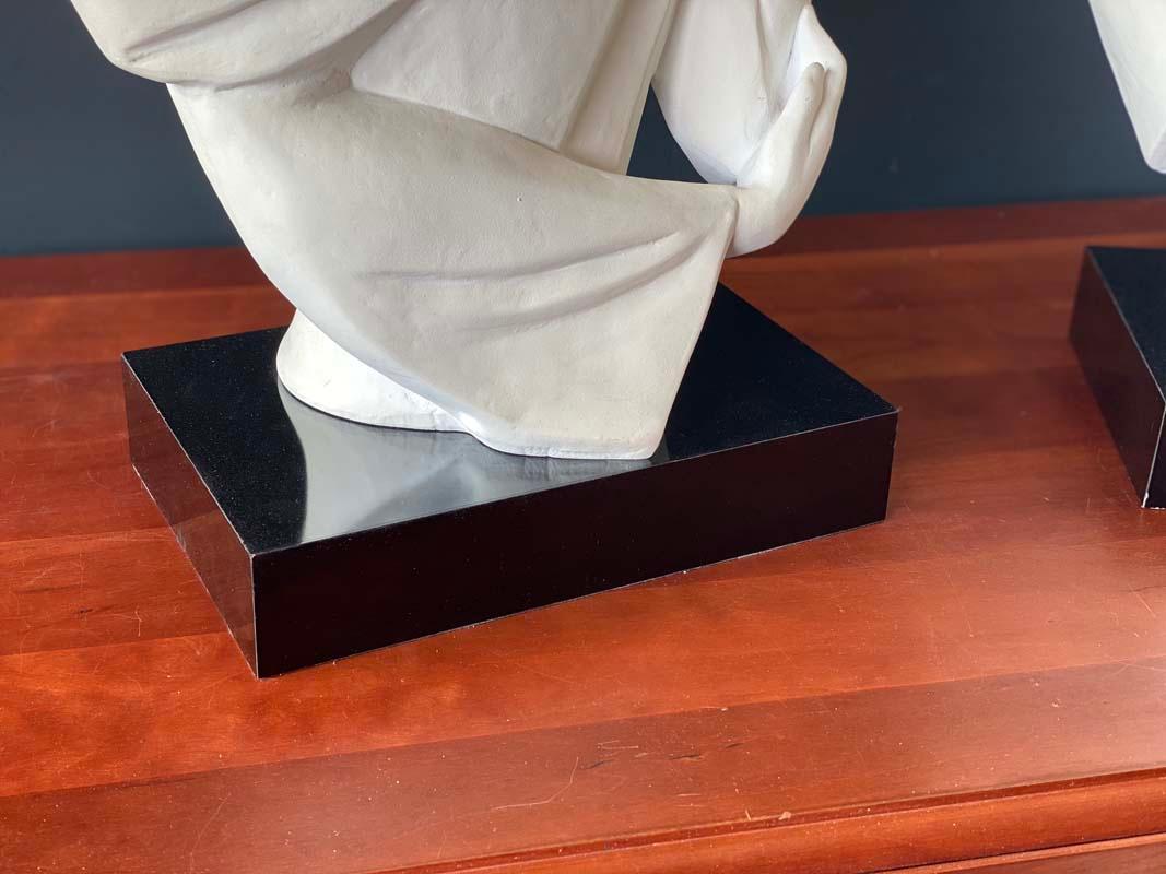 “Mysterious I & II” white sculptures by David Fischer for Austin Prod, 1980s 9