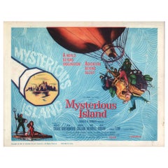carte de titre de "L'île mystérieuse" 1961 U.S