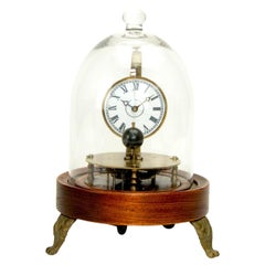 Retro Mystery Briggs Rotary Conical Pendulum Glass Dome Flying Ball Clock