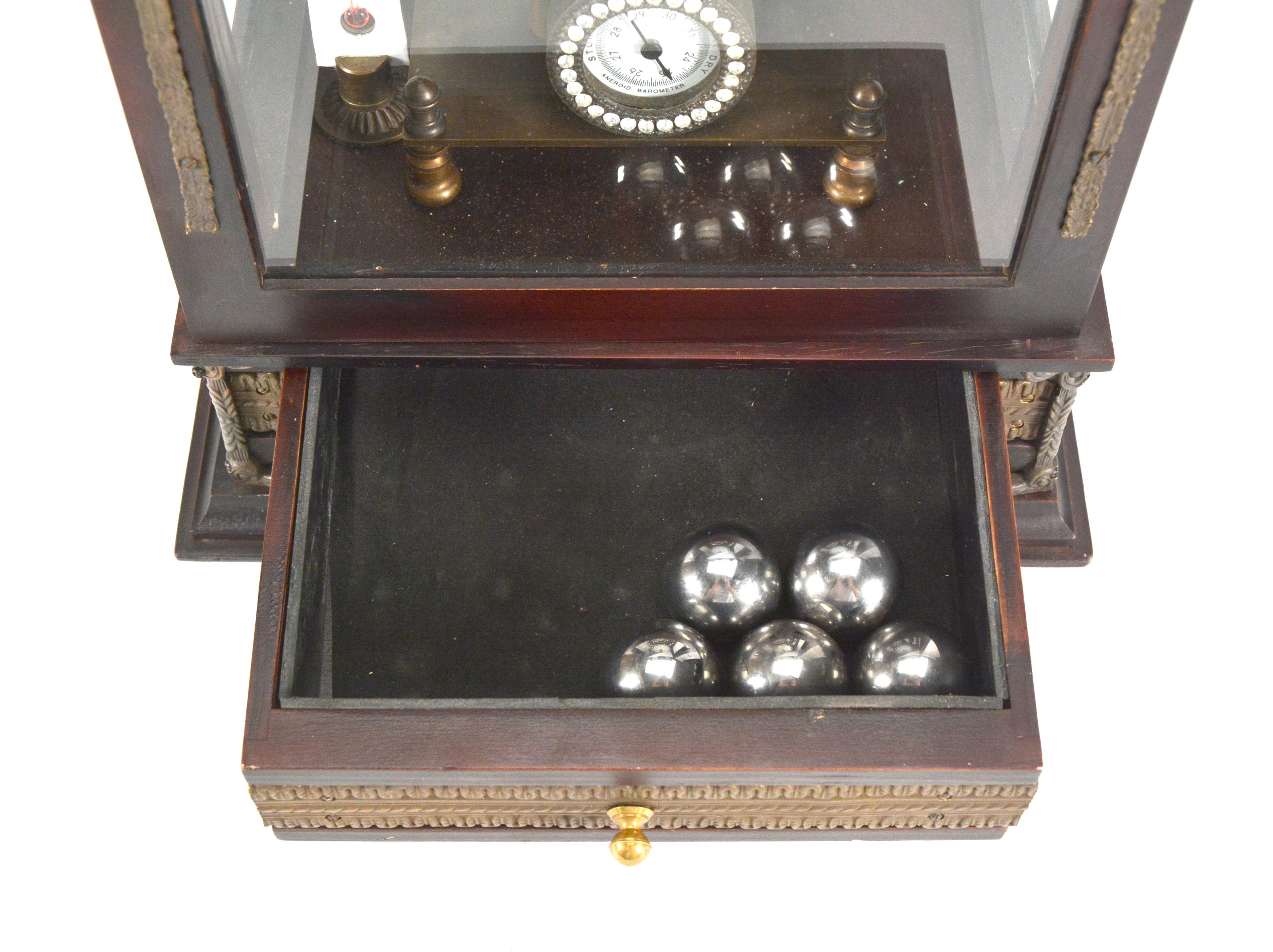 Mystery Ferris Wheel Gravity Weight Ball Driven Regulator Clock - Never Wind It! For Sale 9