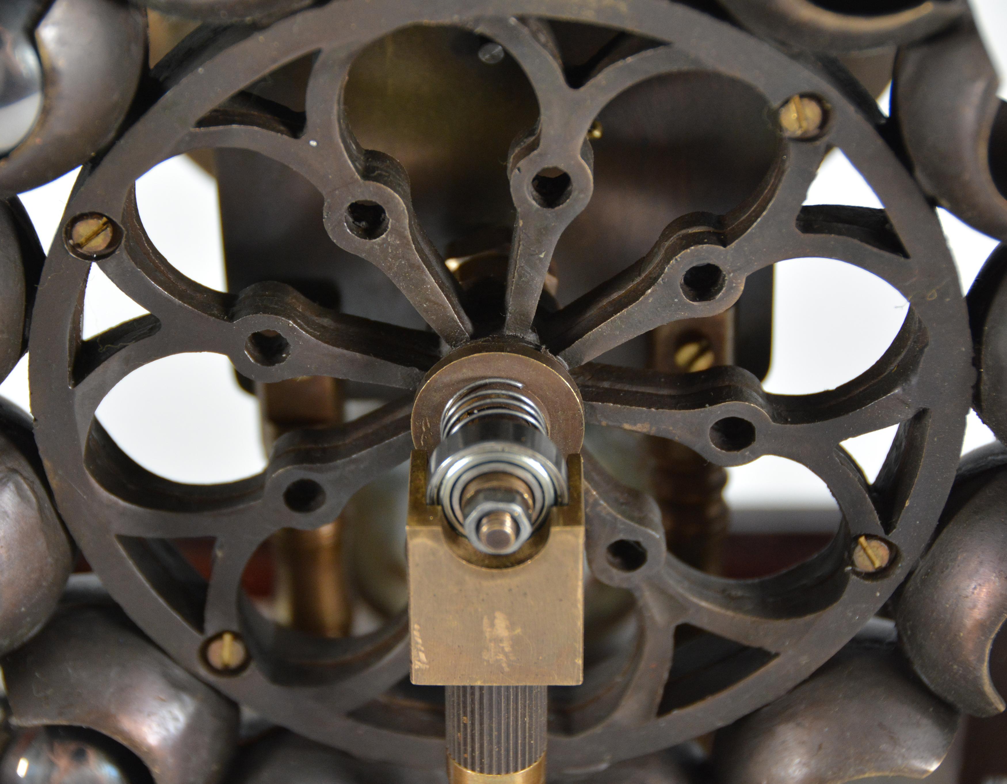 Mystery Ferris Wheel Gravity Weight Ball Driven Regulator Clock - Never Wind It! For Sale 11