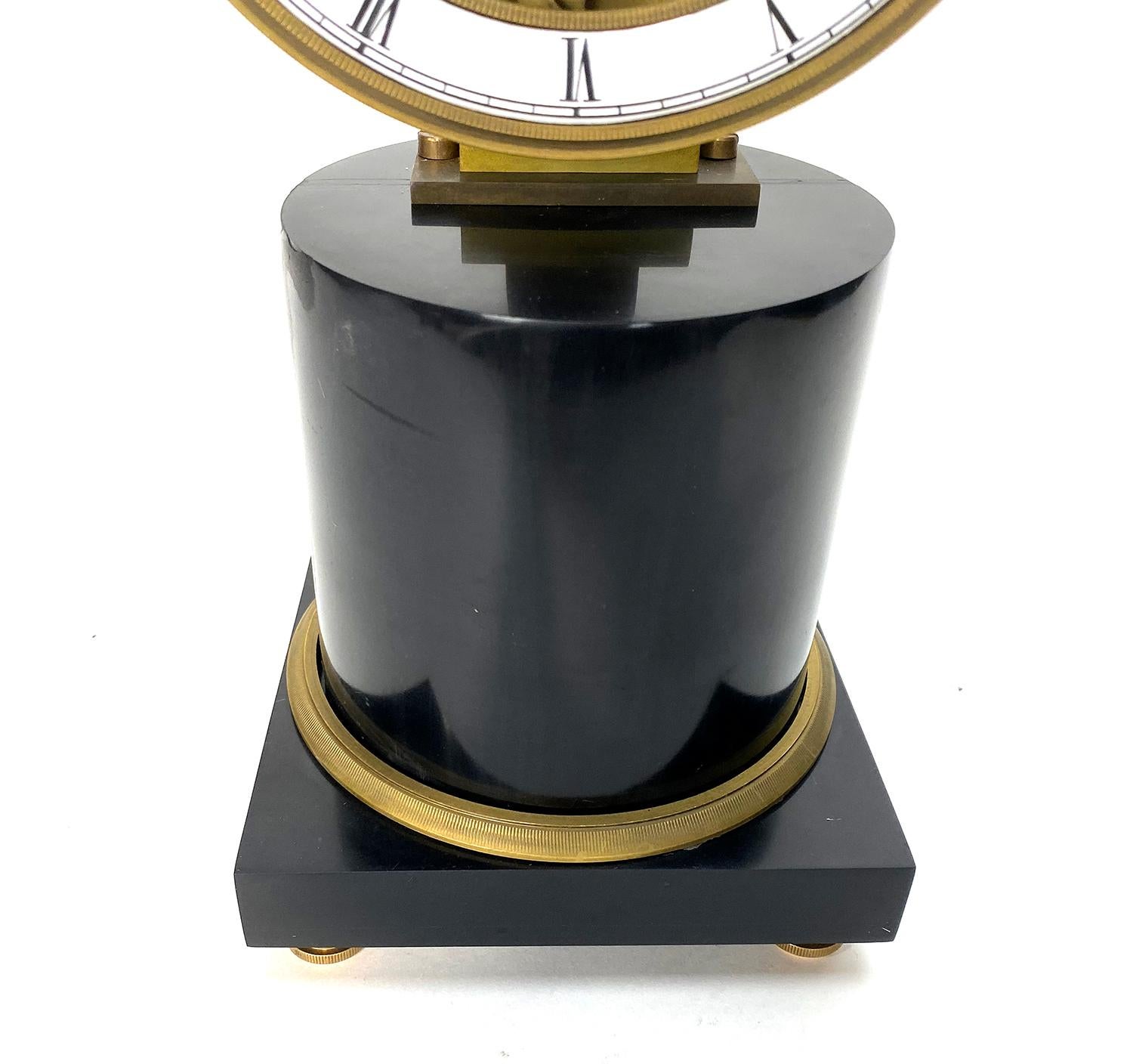 Mystery Pinwheel Upside Down Skeleton Hanging Swinging Clock with Marble Base 1