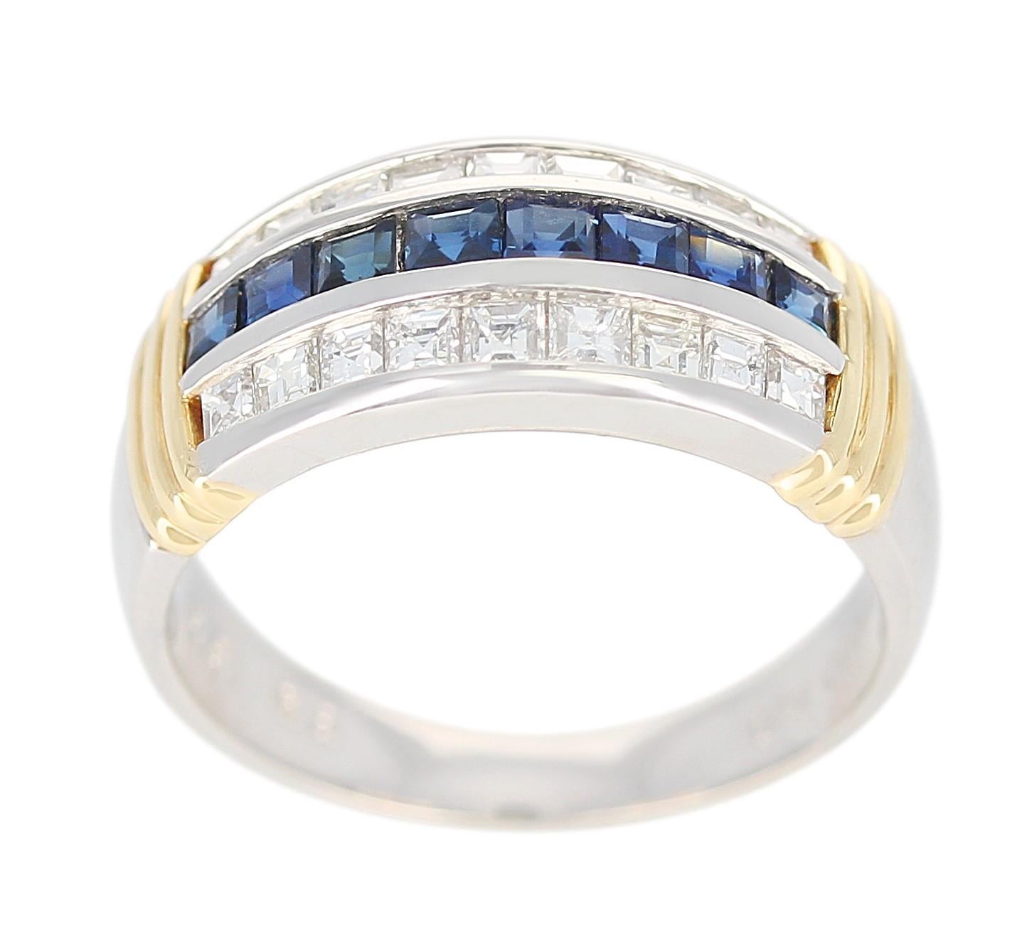 channel set sapphire band