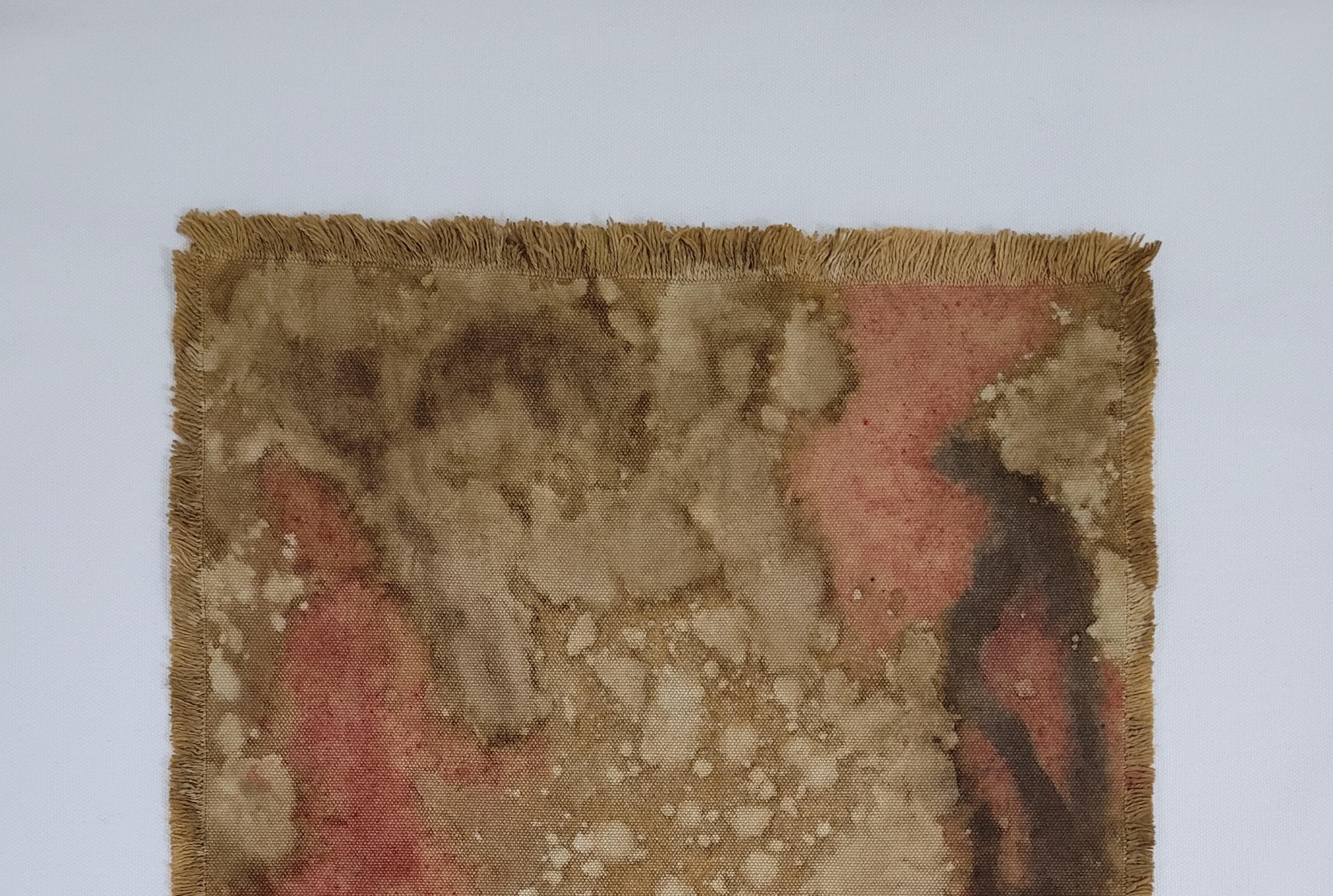 Moderno MYSTIC (3) - Arte botanica a tinte vegetali su tela di cotone in vendita