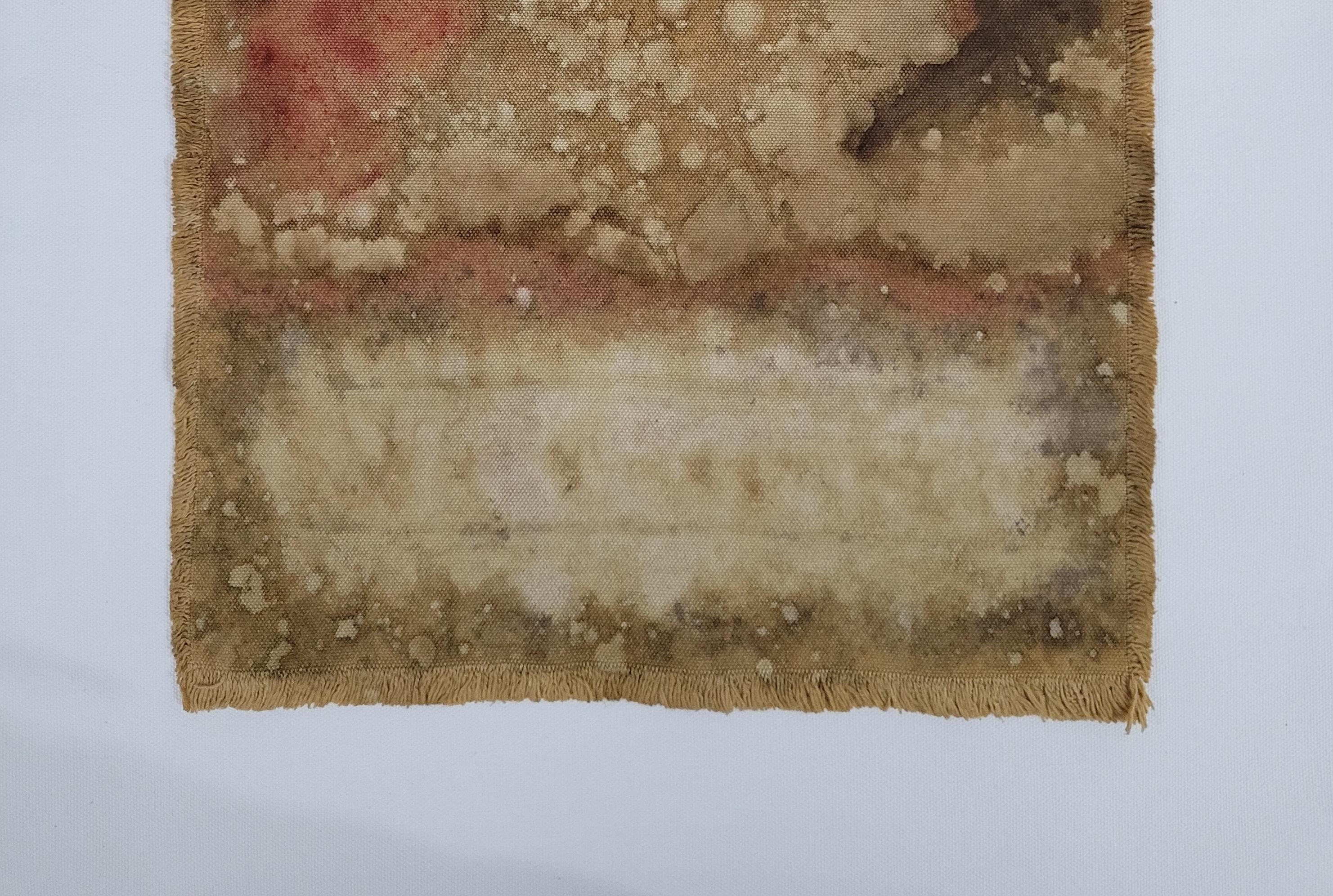 Turco MYSTIC (3) - Arte botanica a tinte vegetali su tela di cotone in vendita