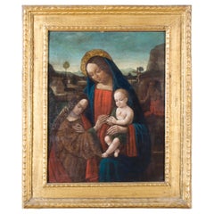 "Matrimonio místico de Santa Catalina de Alejandría con San Jerónimo" Pintura