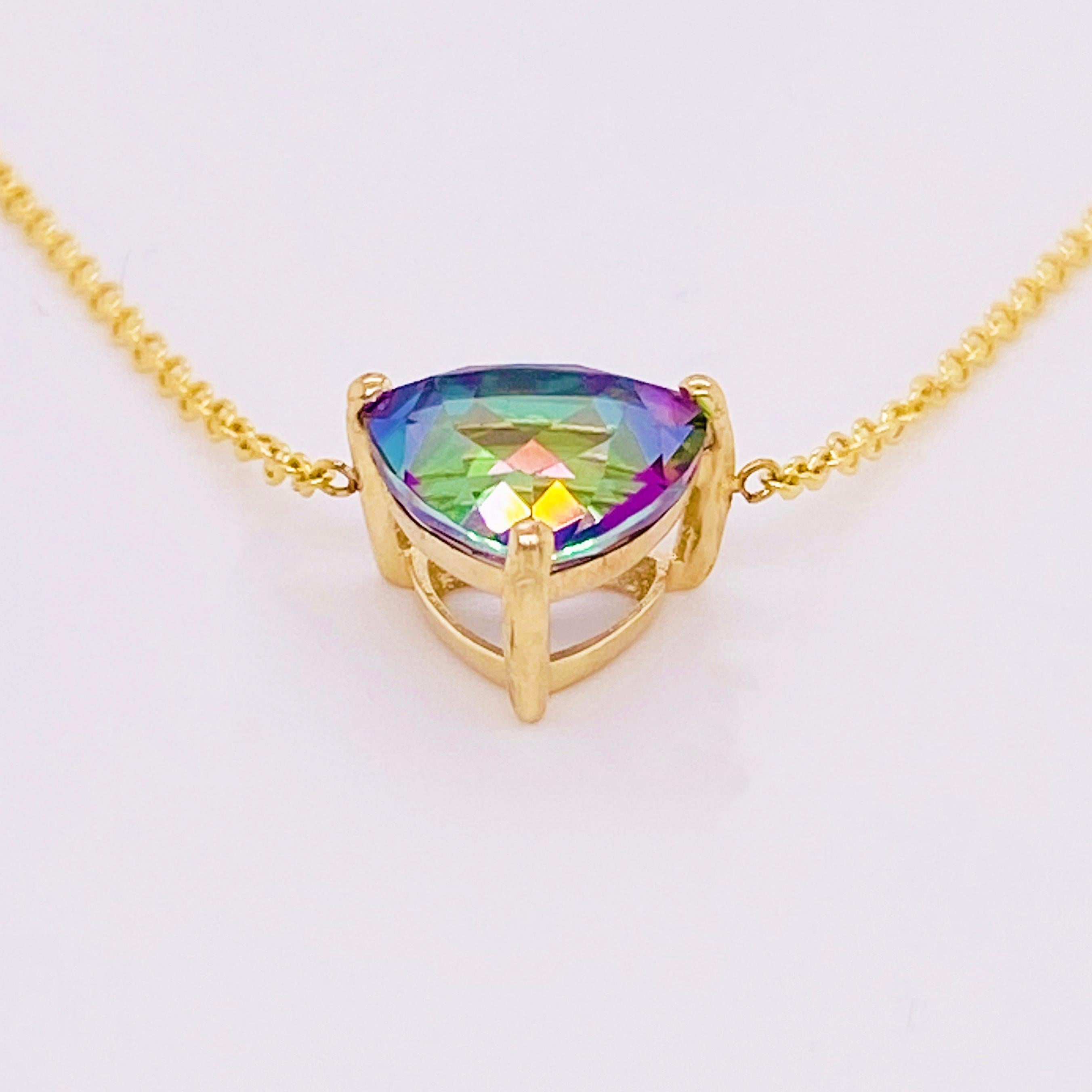 rainbow topaz necklace