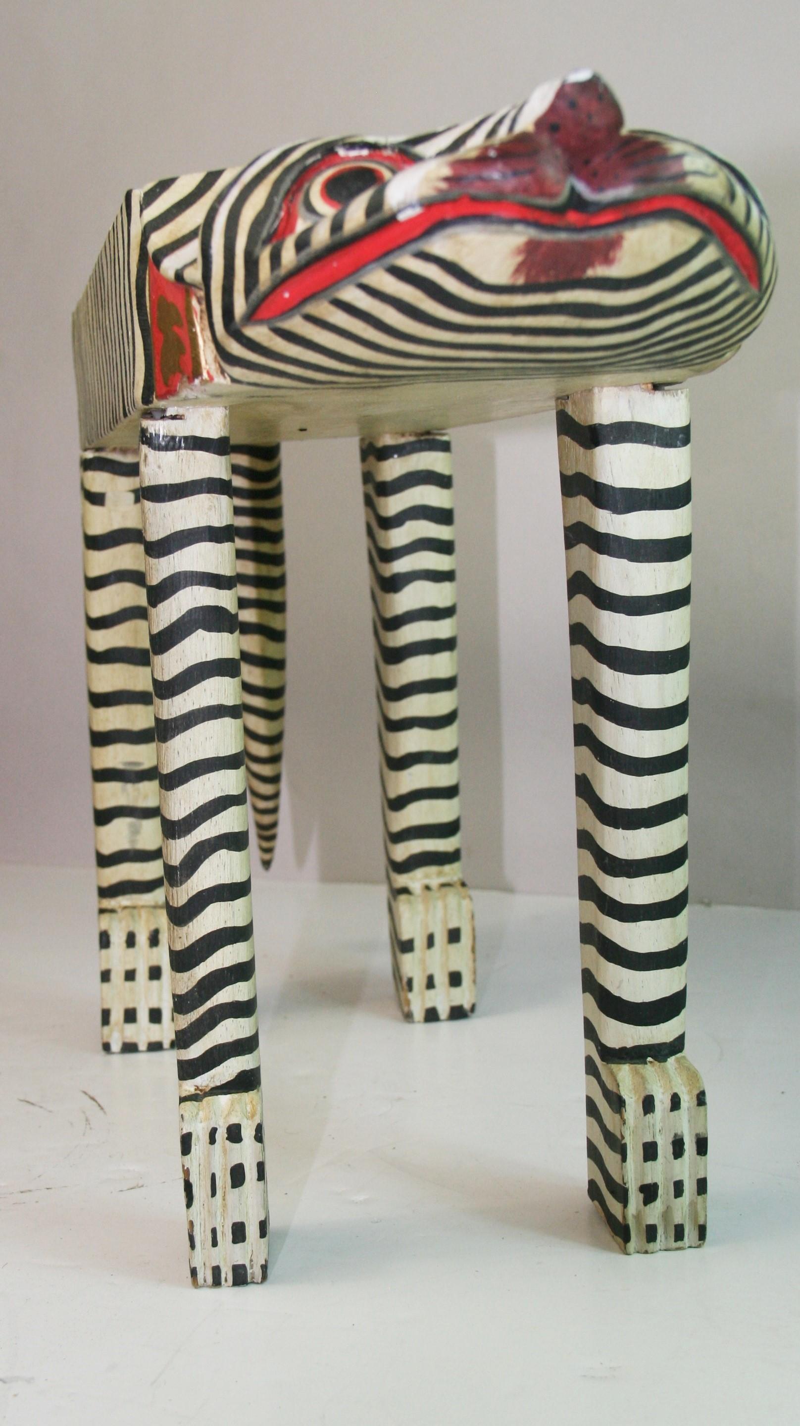 Mystical Cat Small Drink Table/Sculpture 1