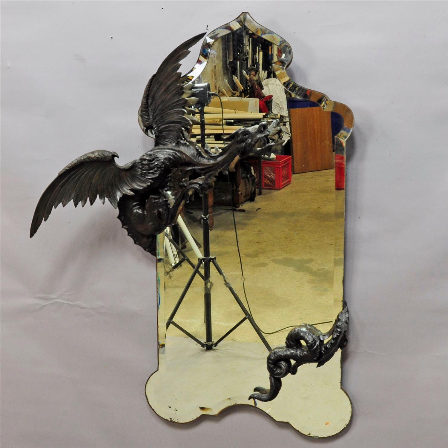 Mystical Dragon Mirror, Testolini Venezia, circa 1890 1
