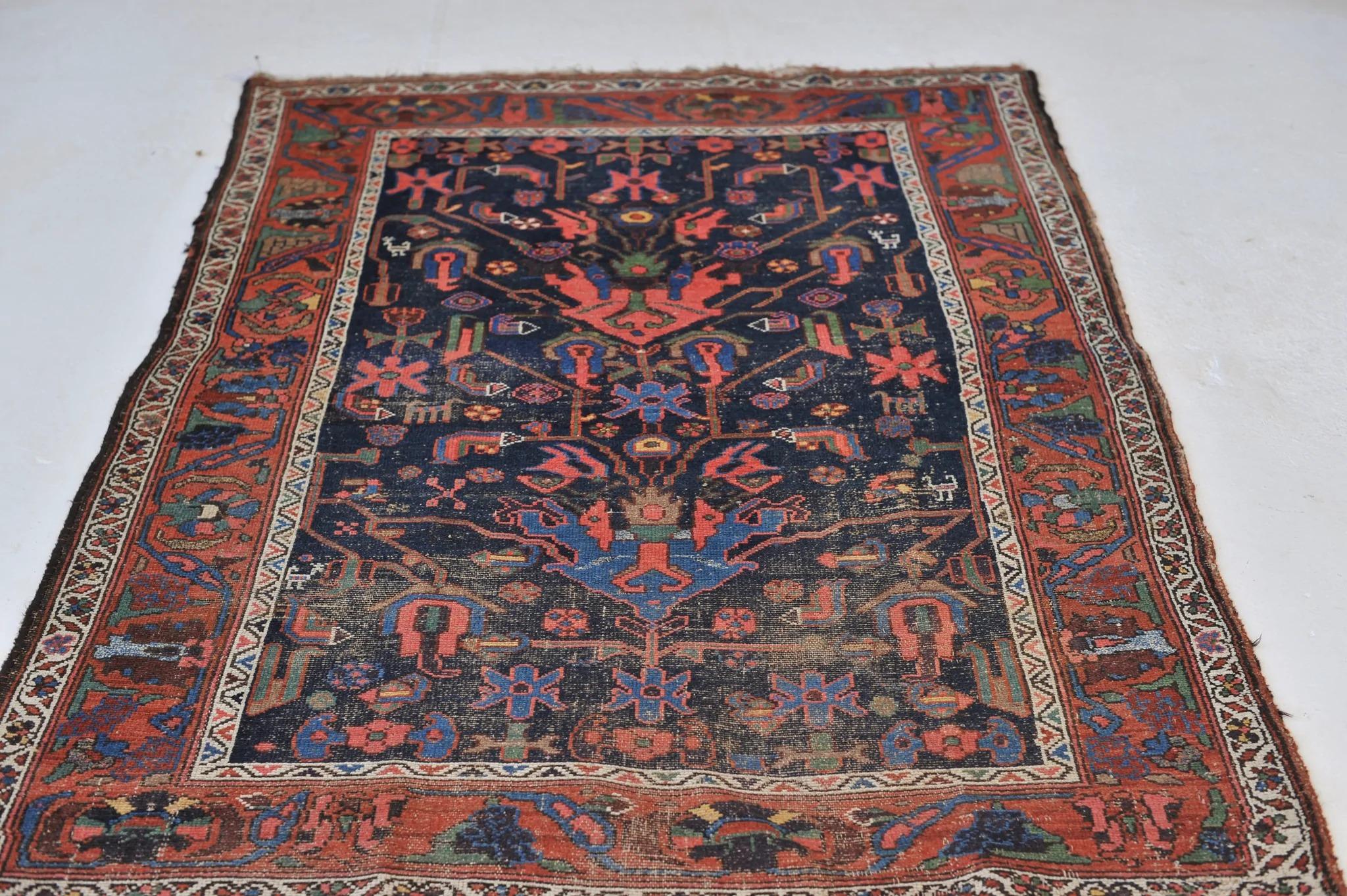 Mystical Highly Attractive Navy, Green, Watermelon Antique rug

About: One of the most mystical rugs we've ever had in our collection. whoever ends up with this piece will truly have the joy of seeing pure antique village art every single day.