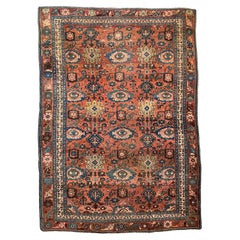 Mystical Villlage Carpet Antique Halvai Bidjar, c. 1900-1910's