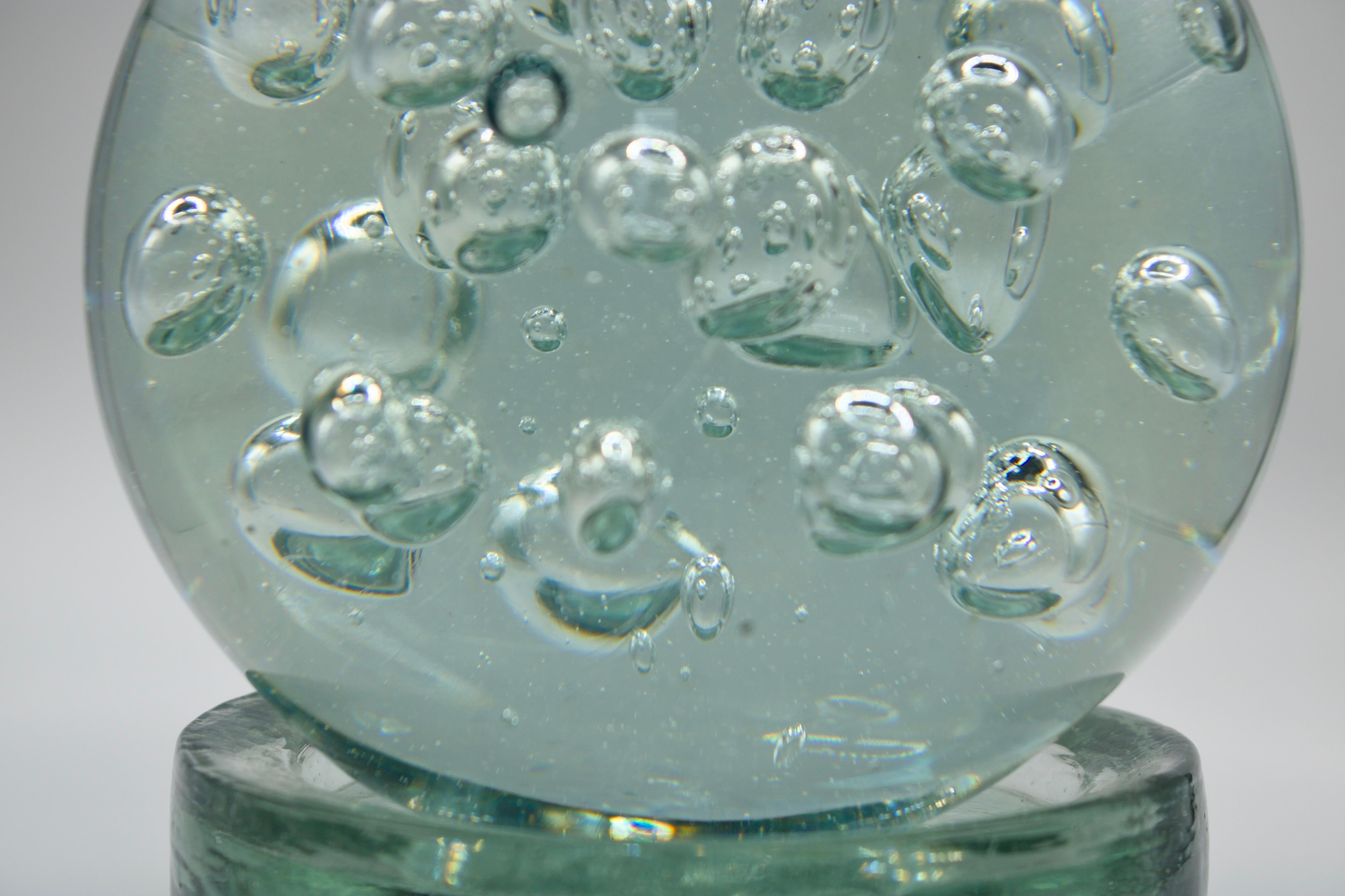 Scultura astratta mistica in vetro e bolle d'aria In condizioni buone in vendita a San Francisco, US