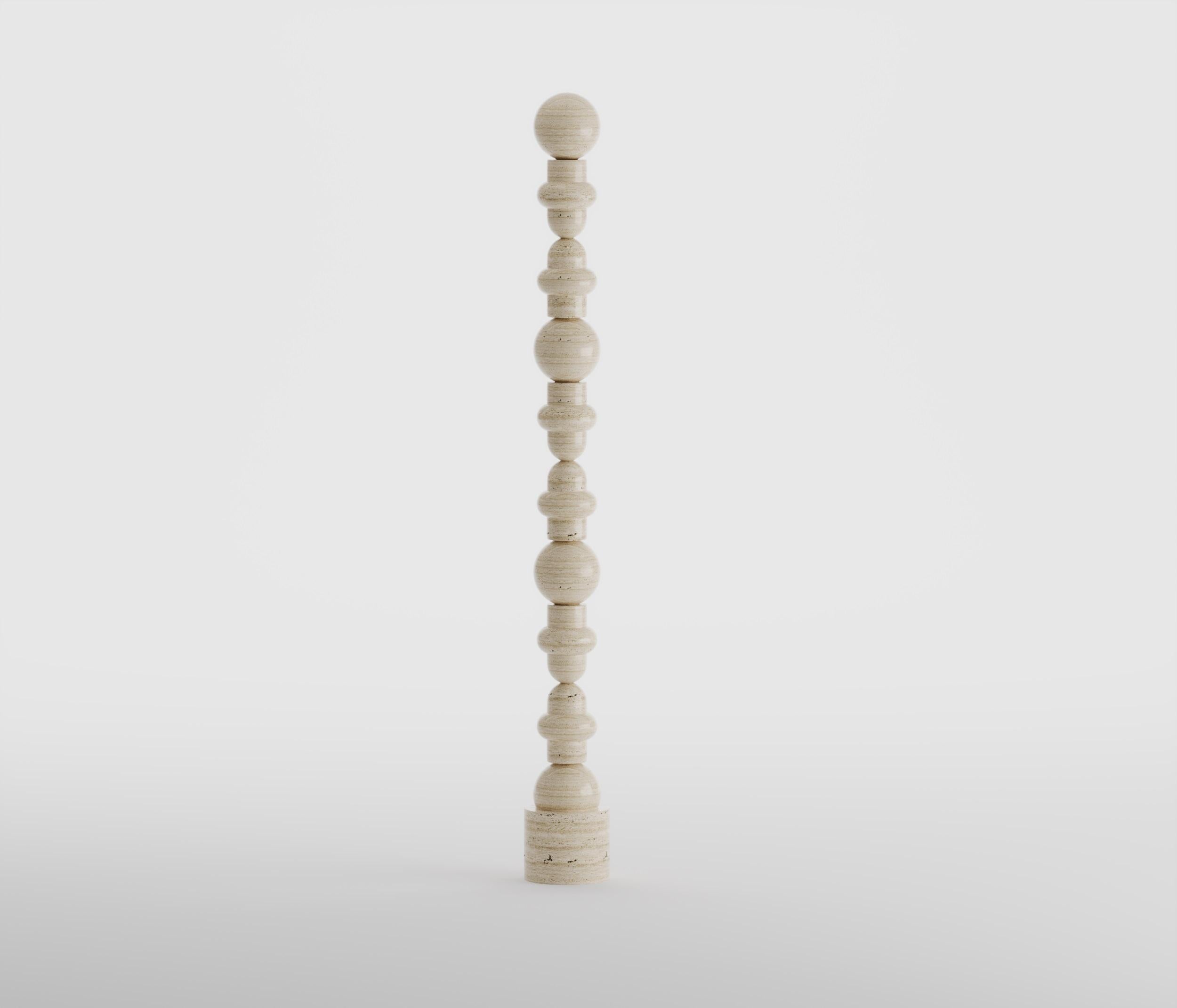 Belgian Black Marble Mystique Marble Totem For Sale
