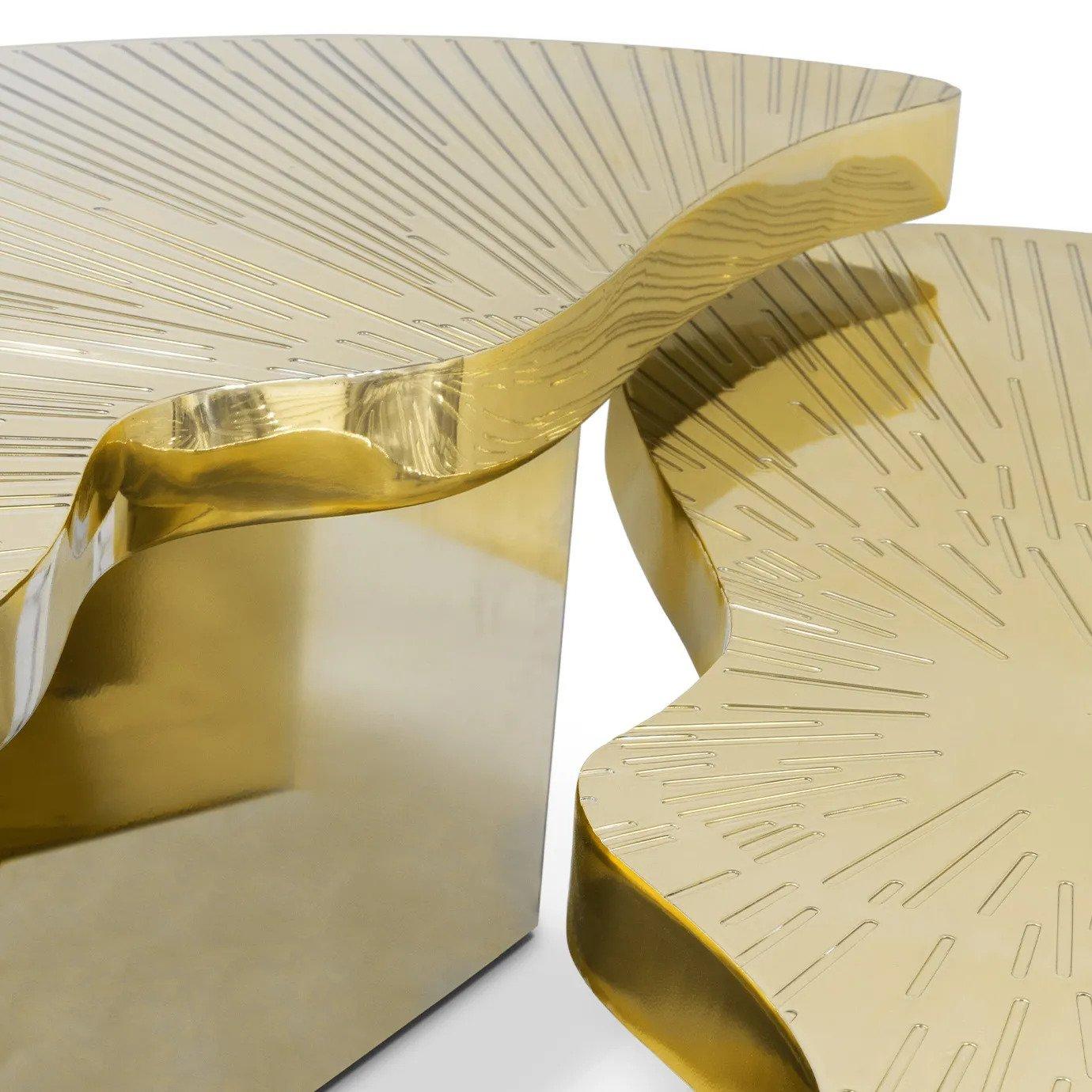 Hand-Crafted Myth Brass Coffee Table For Sale