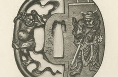 Mythical and Narrative Japanese Tsuba Designs (Sword Guards) – by Audsley, 1884