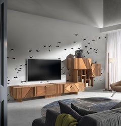 Mytho Sideboard Composition, Six Doors and Small Open Shelf, by Lola Glamour