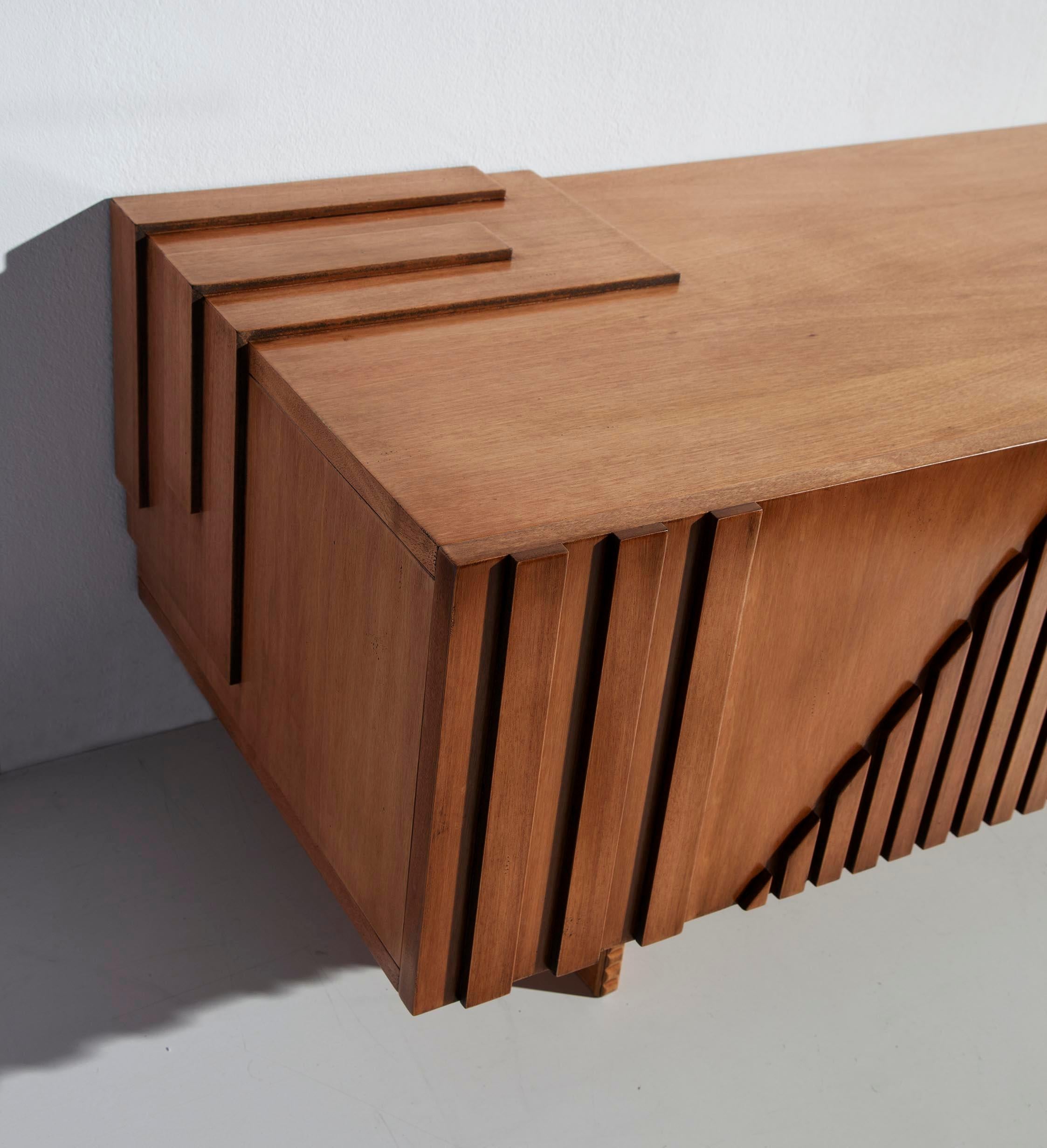 Mytho Sideboard Composition, Six Doors and Small Open Shelf, by Lola Glamour For Sale 2