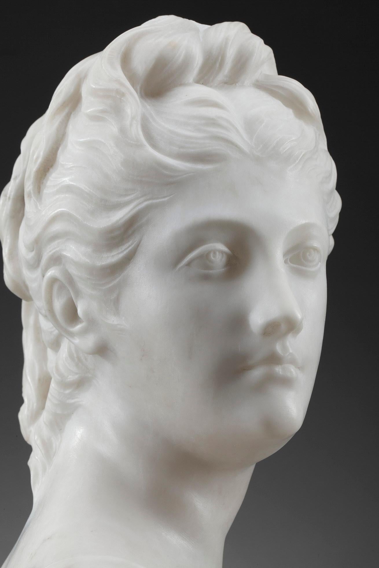 Mythological Alabaster Bust Diana 6