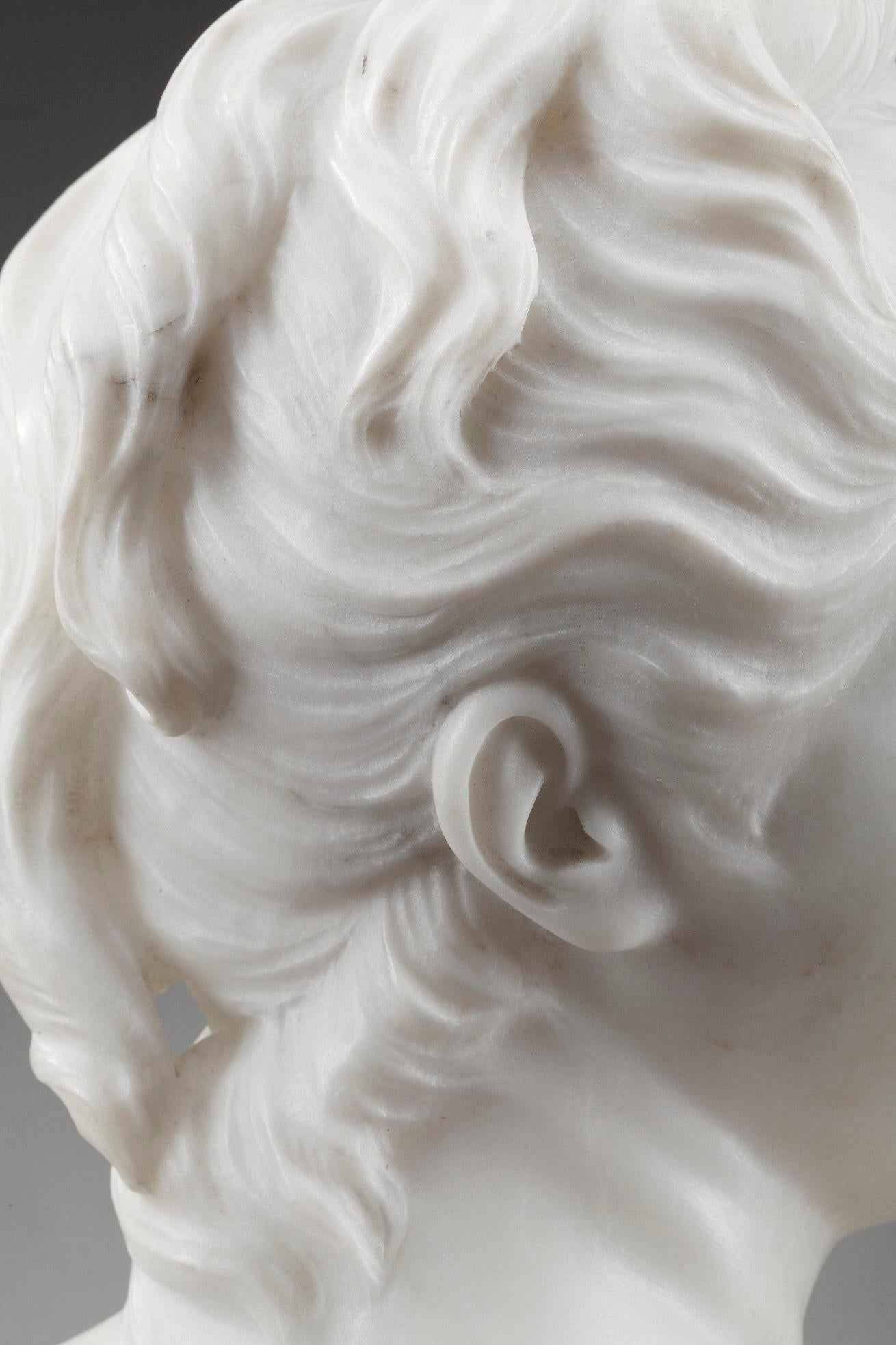 Mythological Alabaster Bust Diana 7
