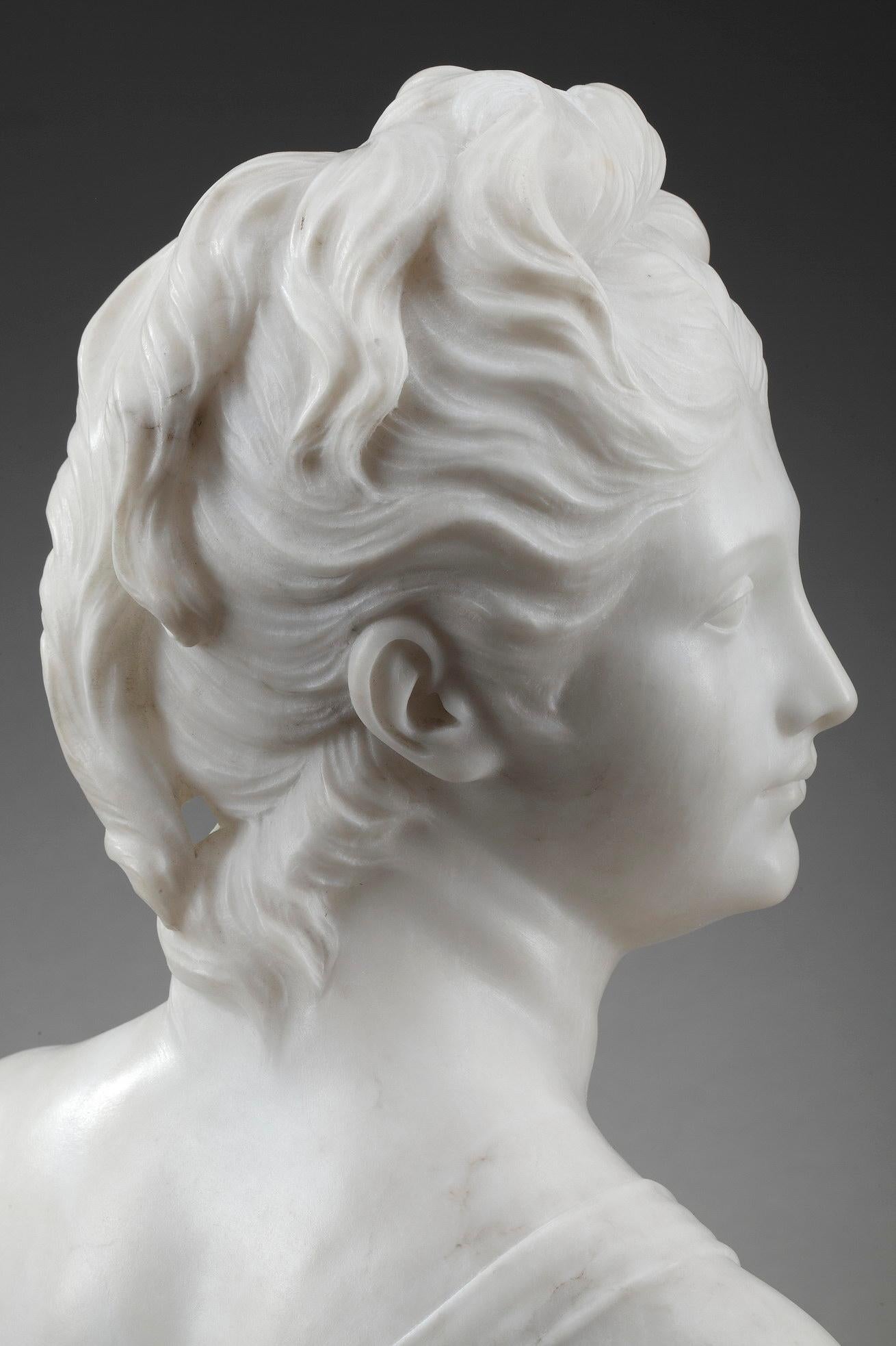 Mythological Alabaster Bust Diana 8
