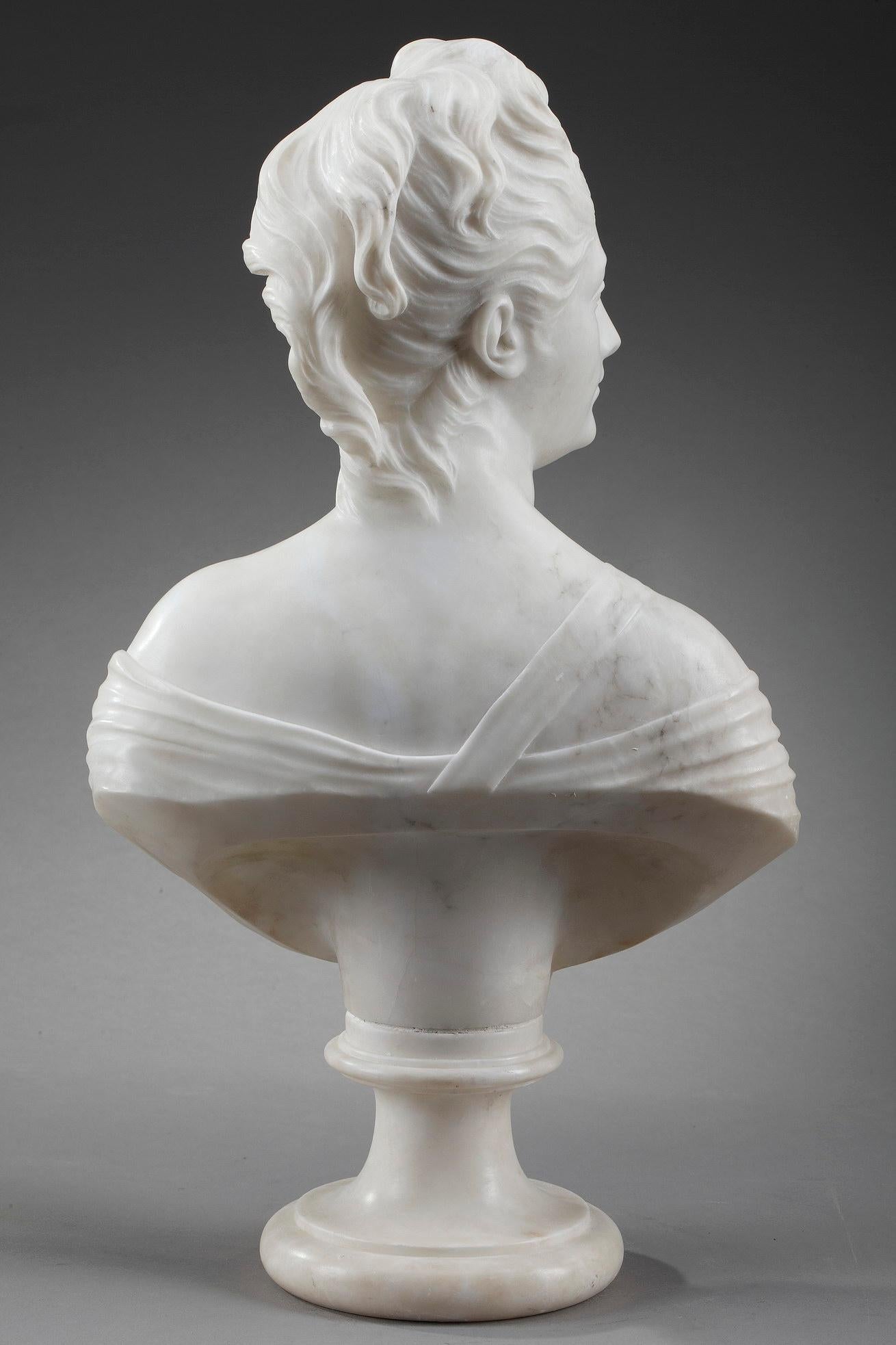 Mythological Alabaster Bust Diana 12