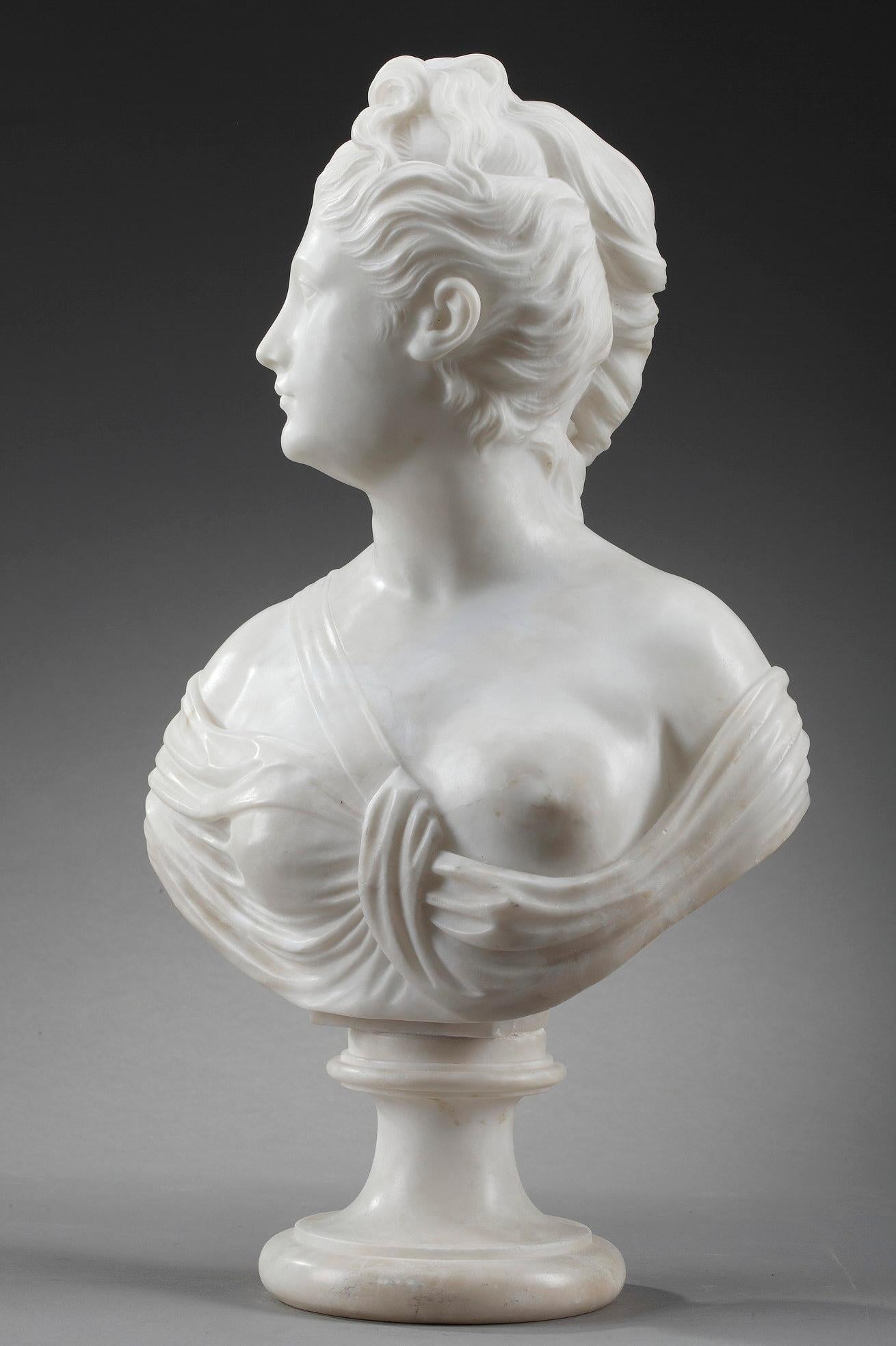 Mythological Alabaster Bust Diana 13
