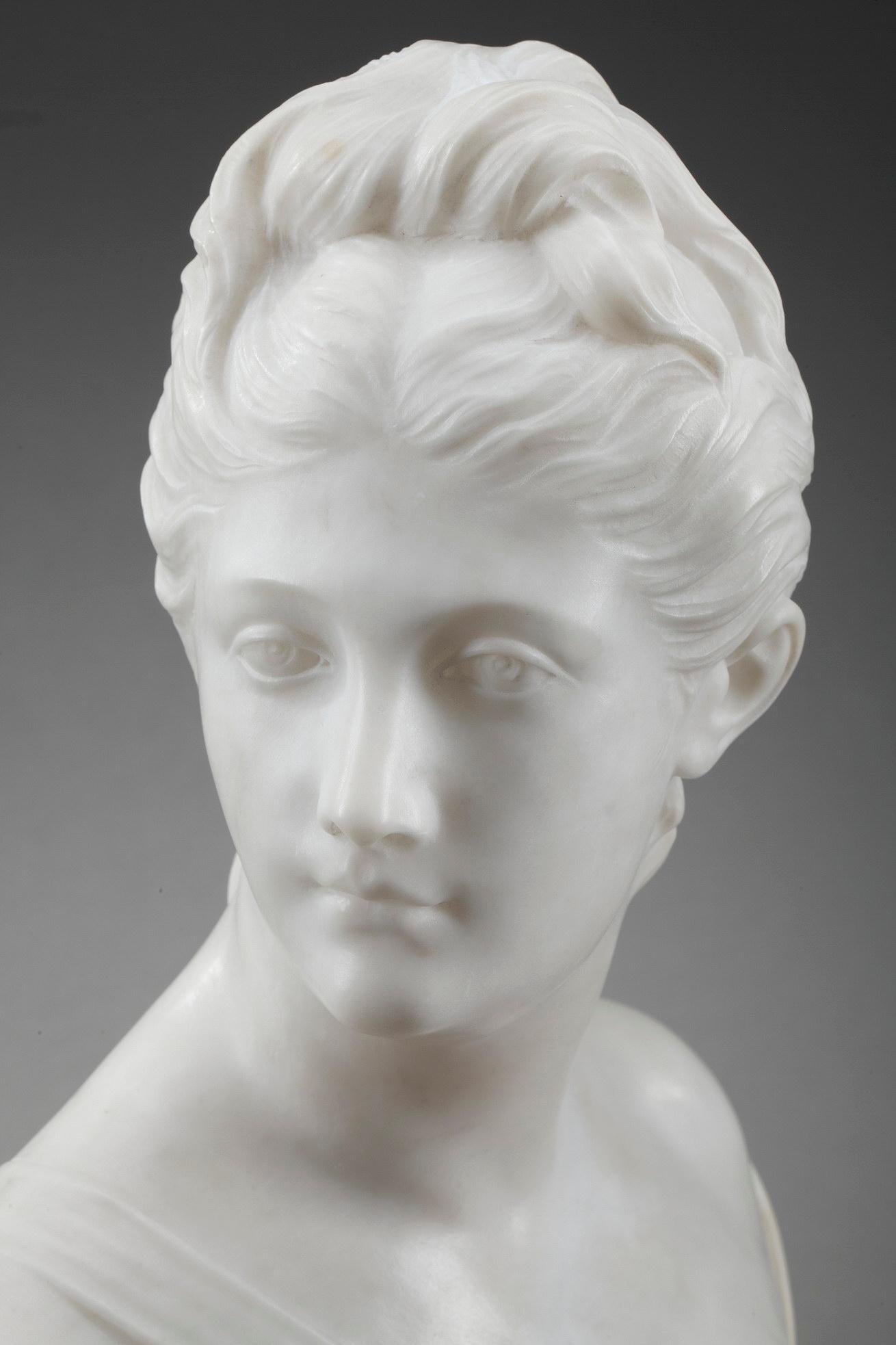 Mythological Alabaster Bust Diana 3