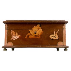 Mythological Art Nouveau Erotic Lockbox, France Early 20th Century