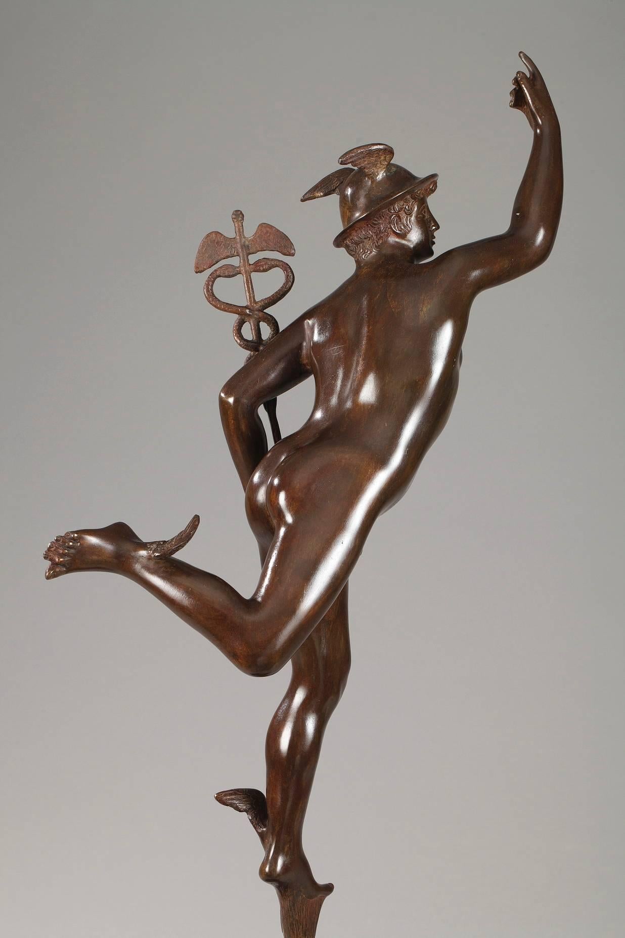 Renaissance Mythological Bronze Mercury after Giambologna