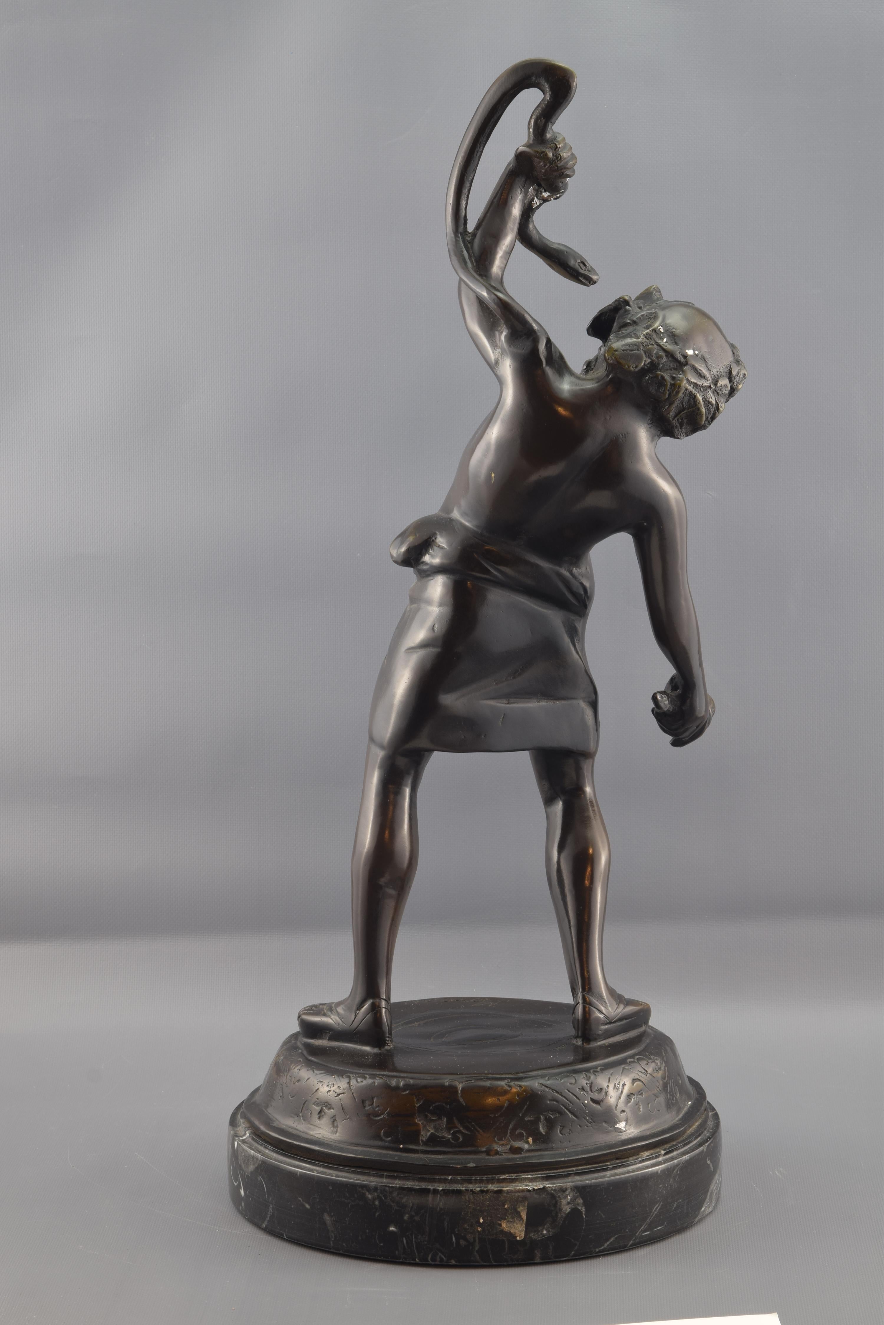 European Mythological Figure Bronze For Sale