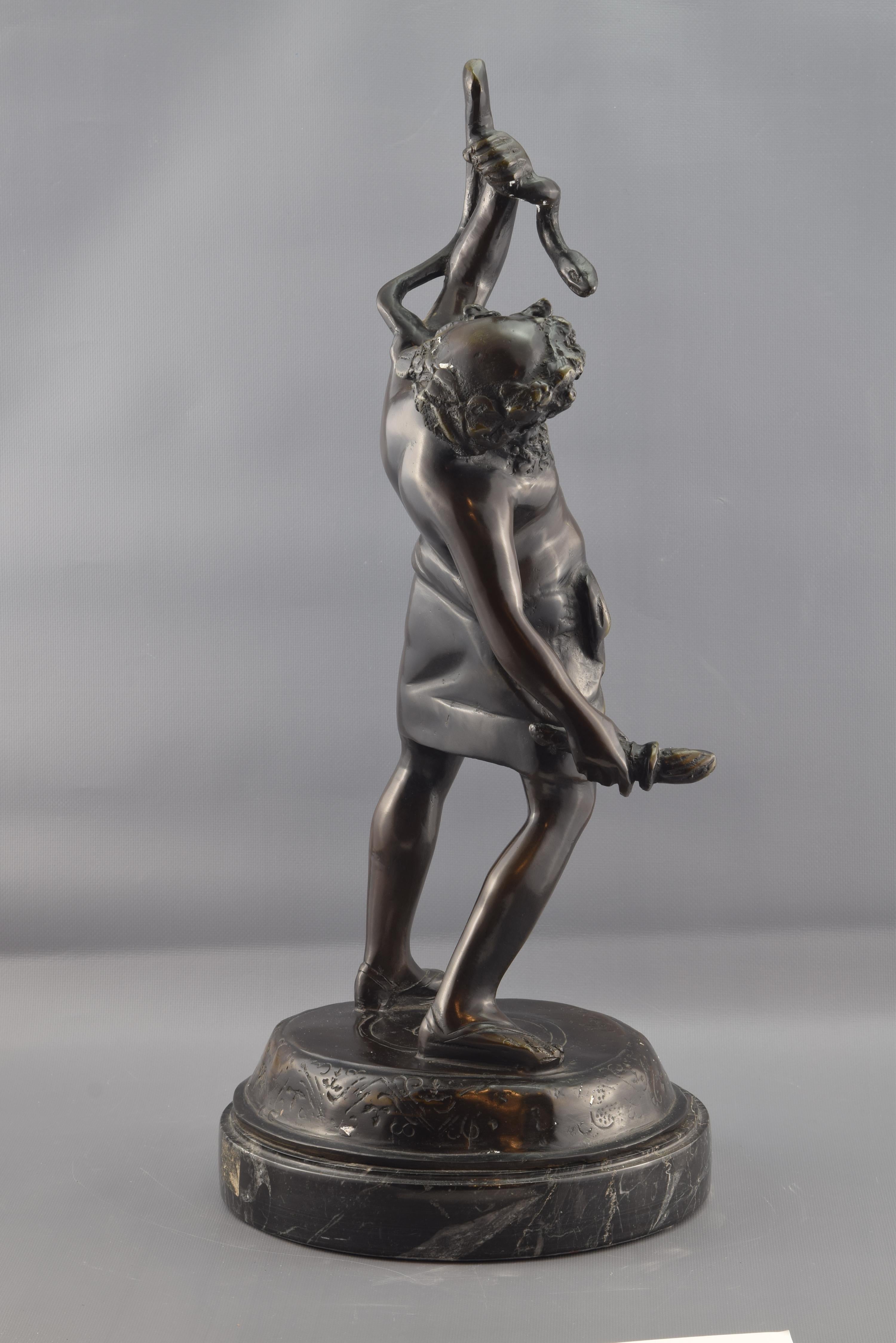 Mythologische Figur einer Bronzefigur im Zustand „Gut“ im Angebot in Madrid, ES