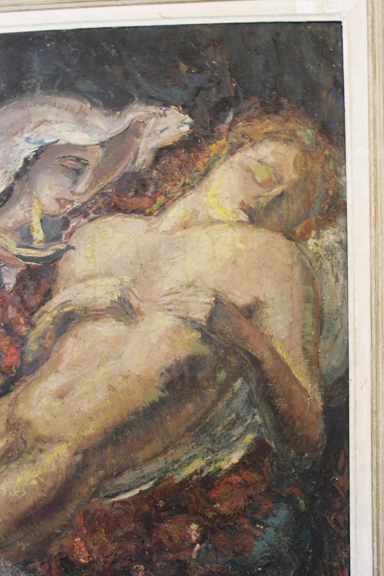 Mythological Painting, F.Quelvée, French, 1940 For Sale 12