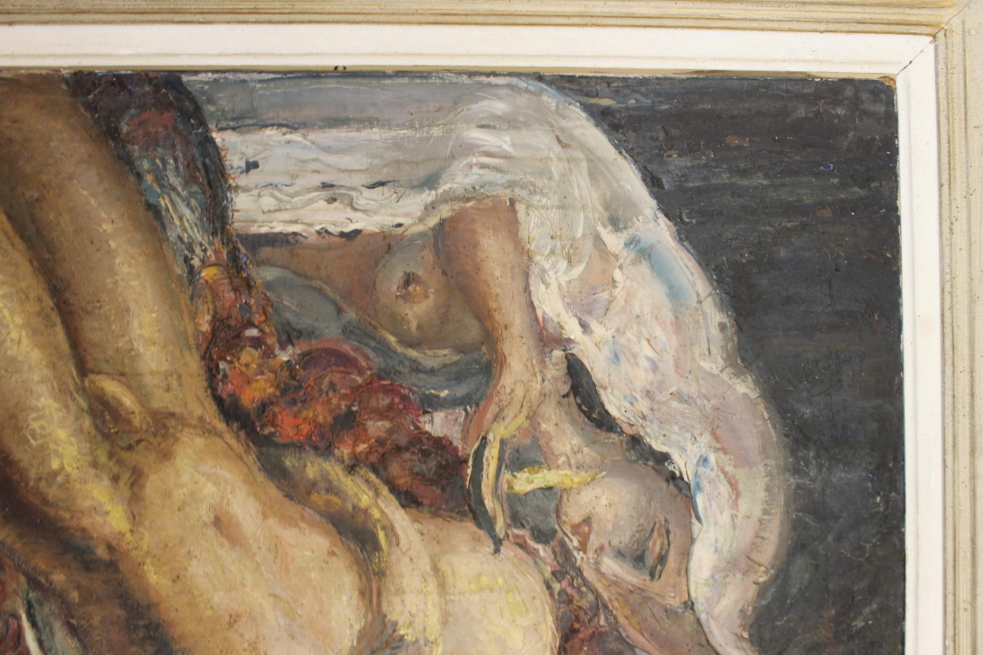 Mythological Painting, F.Quelvée, French, 1940 For Sale 29